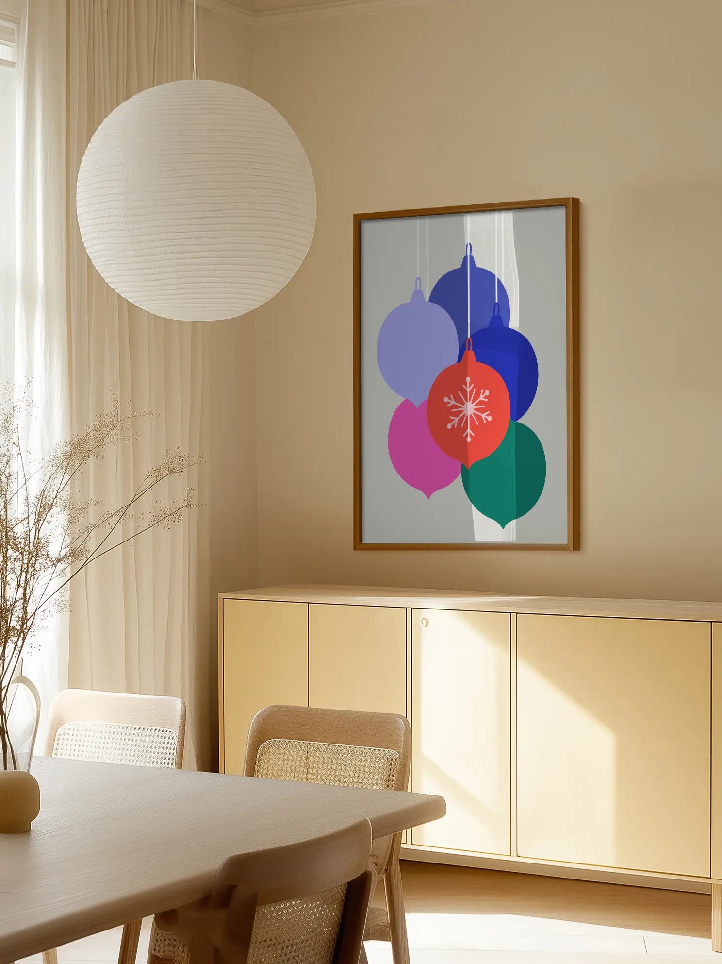 Holiday Ornaments Poster