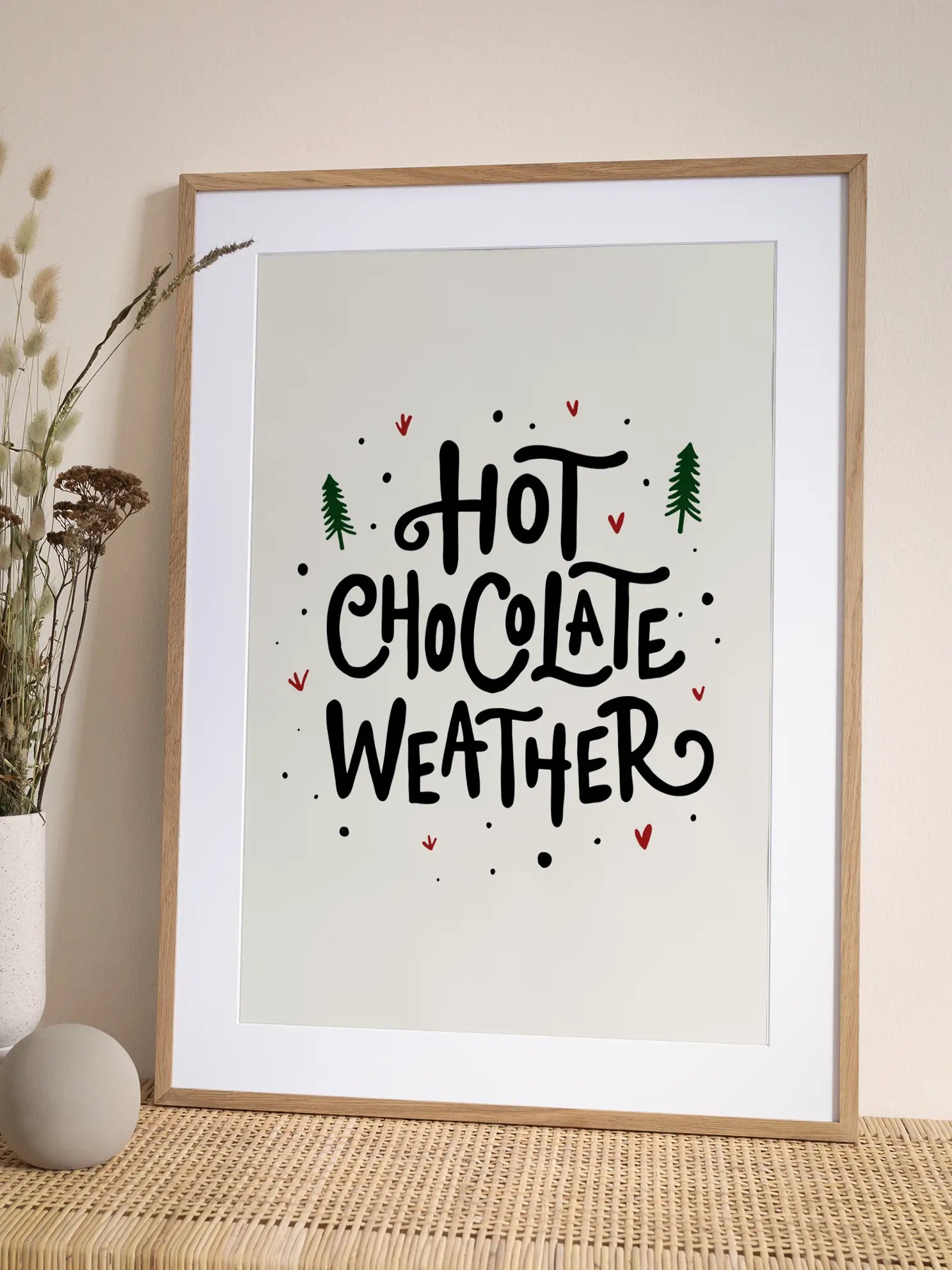 Hot Chocolate Weather Poster