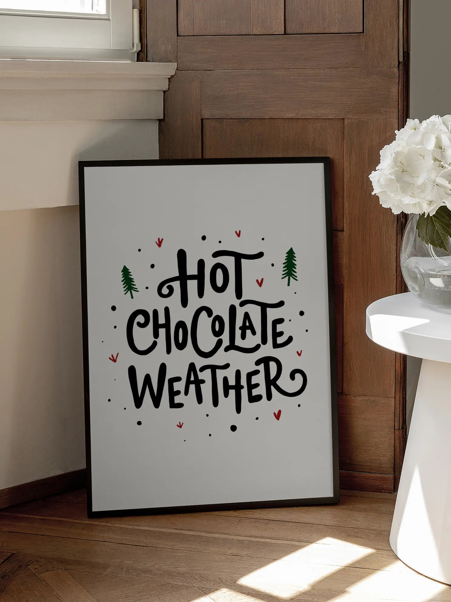 Hot Chocolate Weather Poster