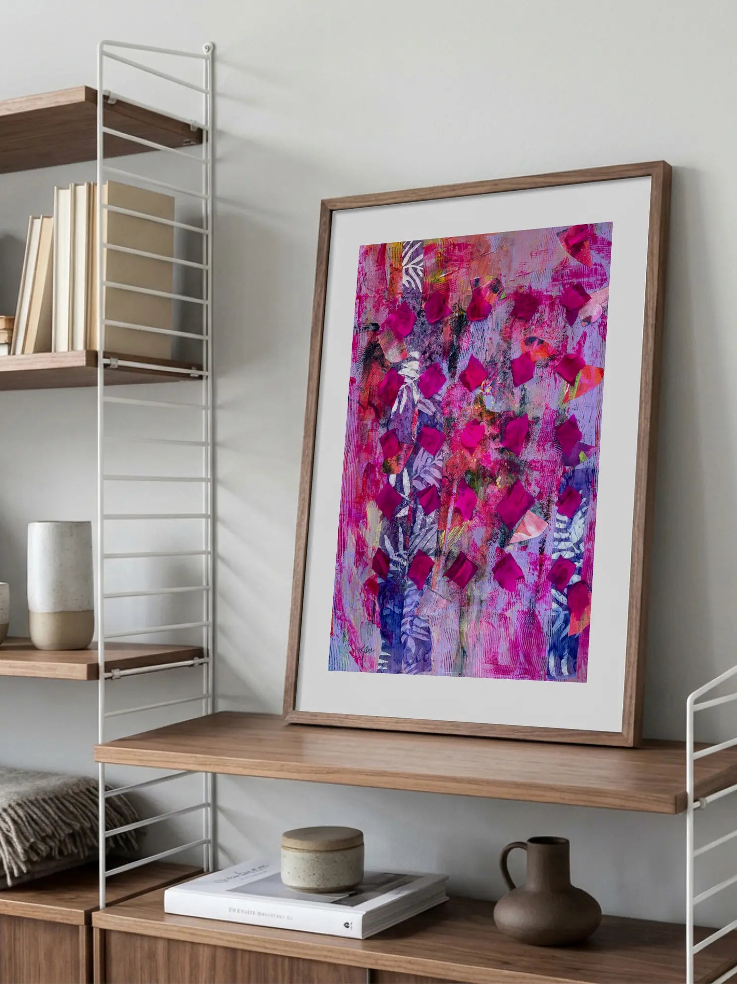 Hot Pink Collage Poster
