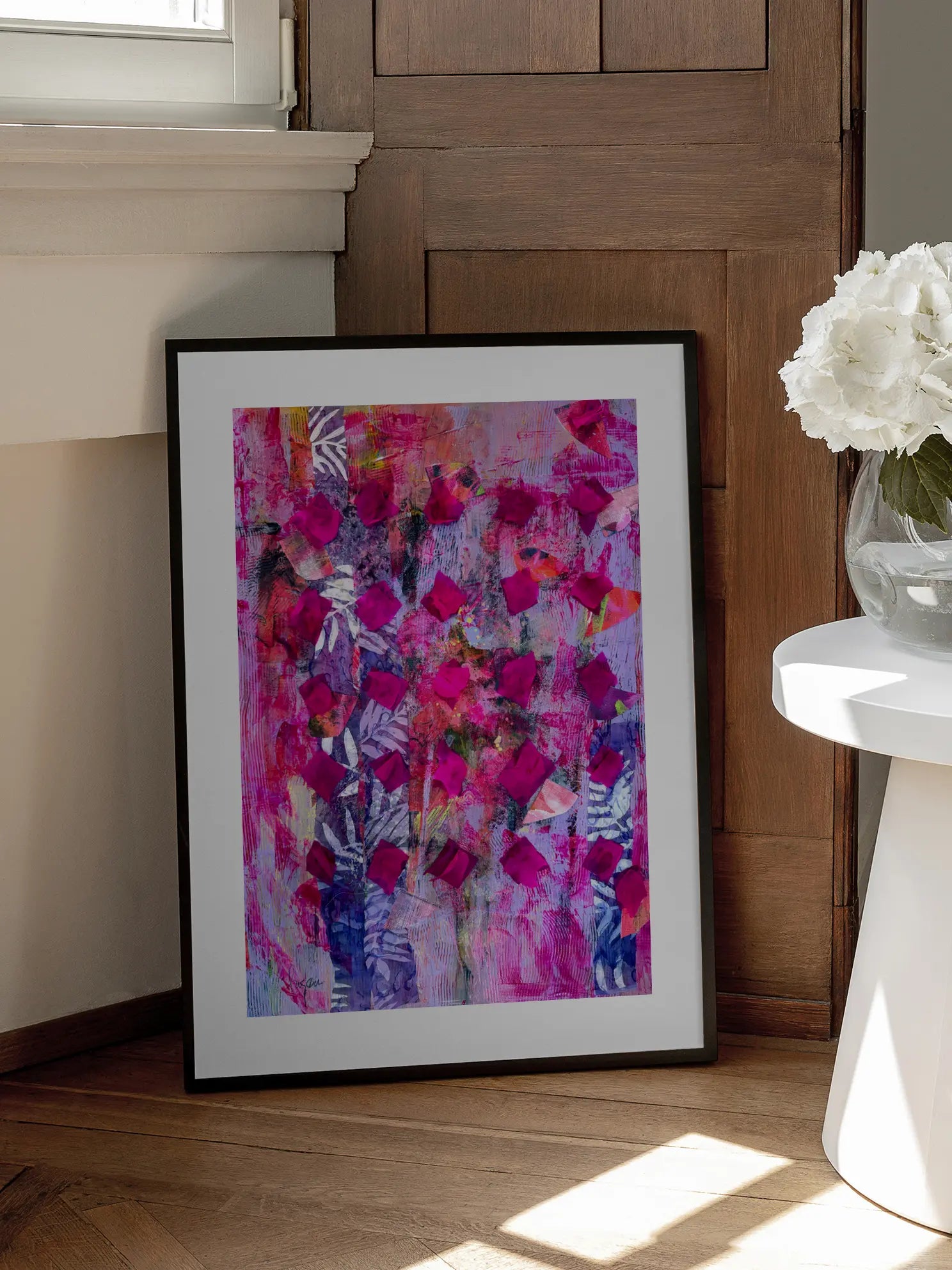 Hot Pink Collage Poster