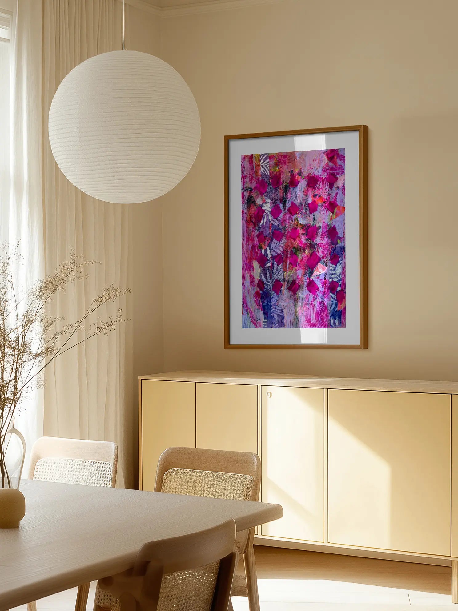 Hot Pink Collage Poster