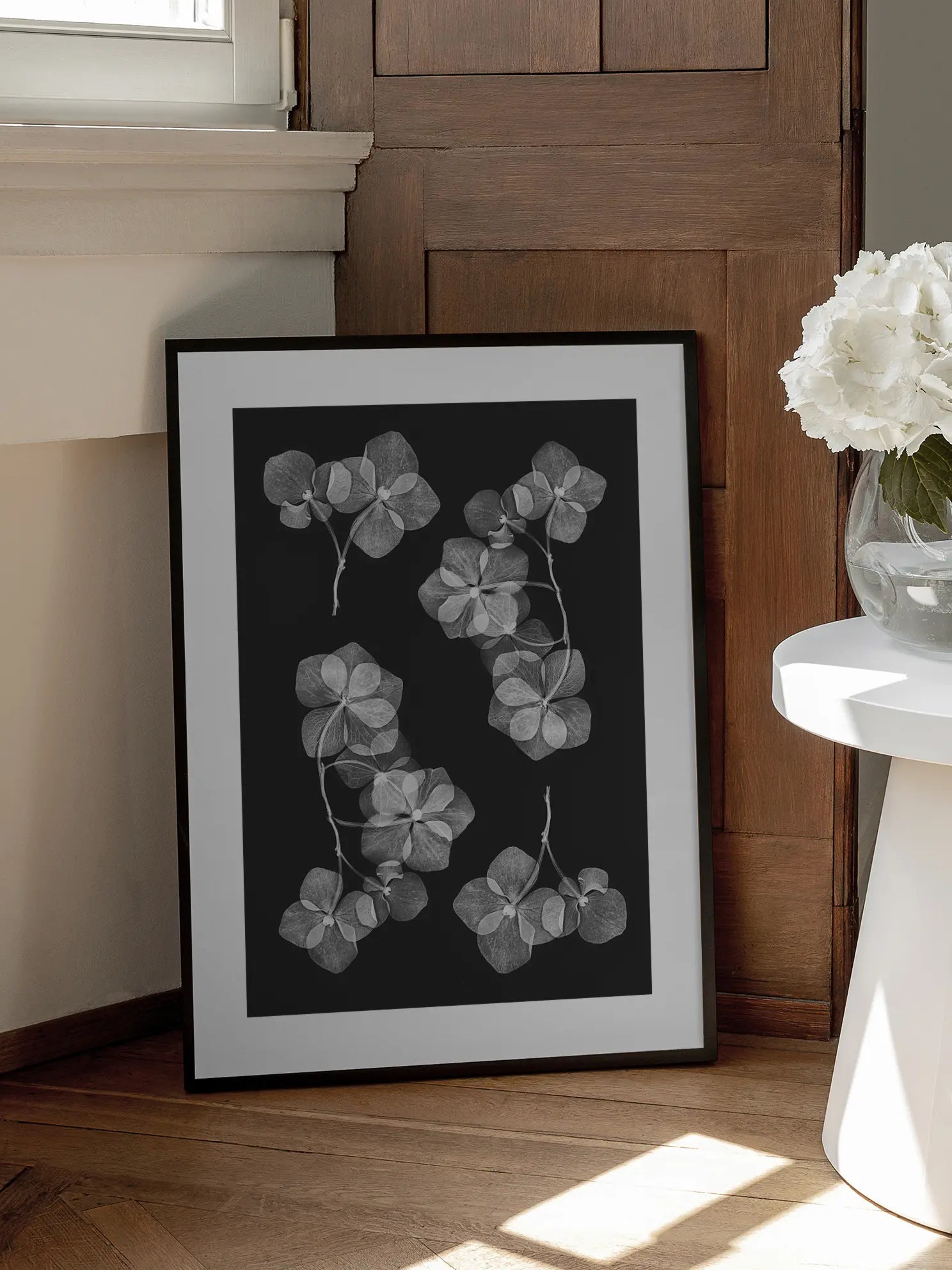 Hydrangea Transparency Poster