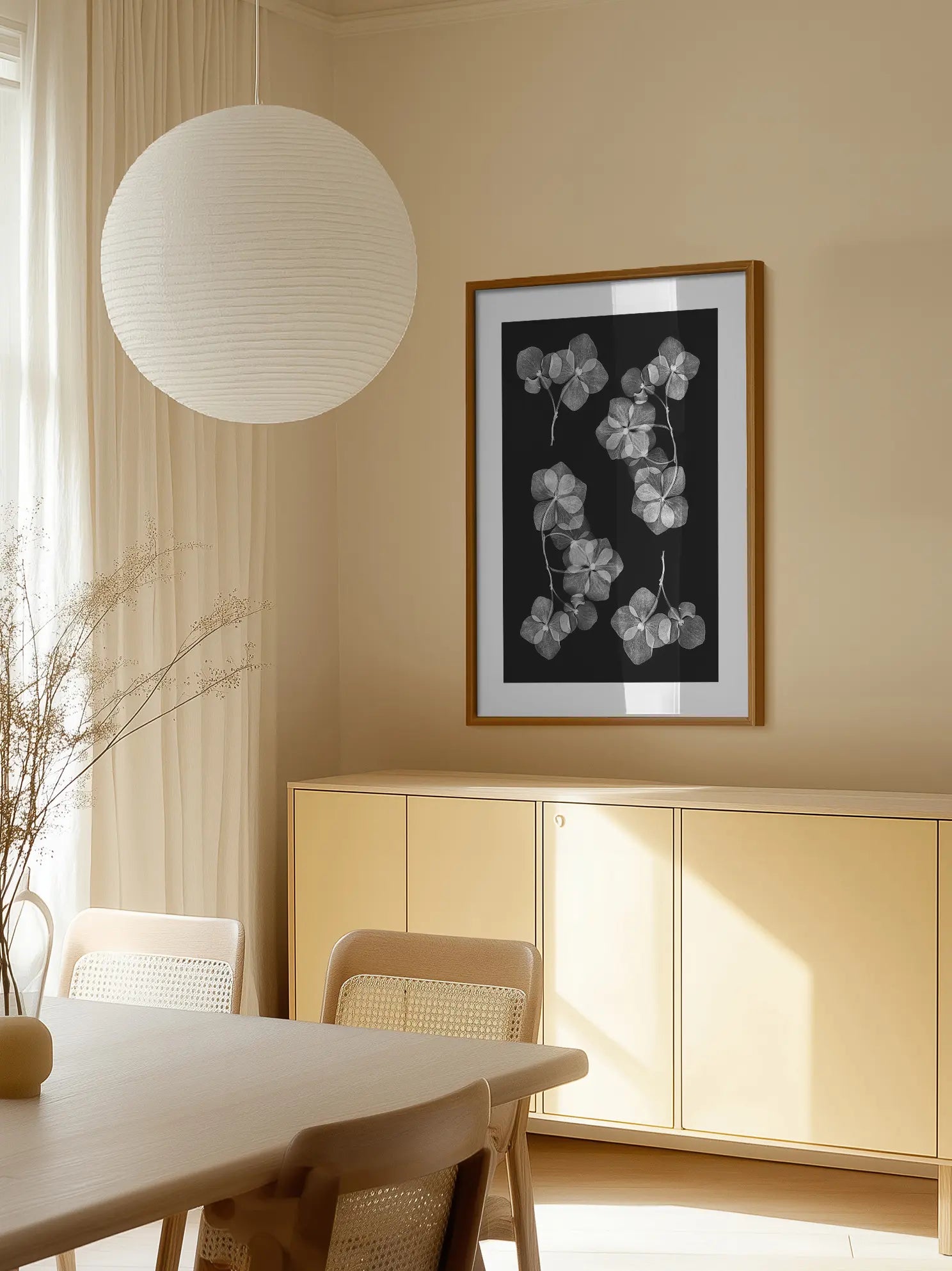 Hydrangea Transparency Poster