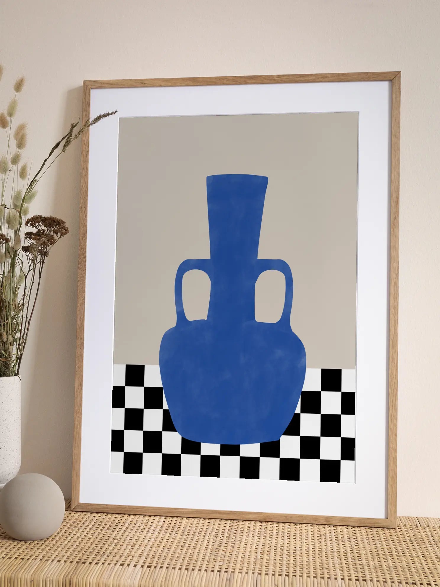 Indigo Vase Poster