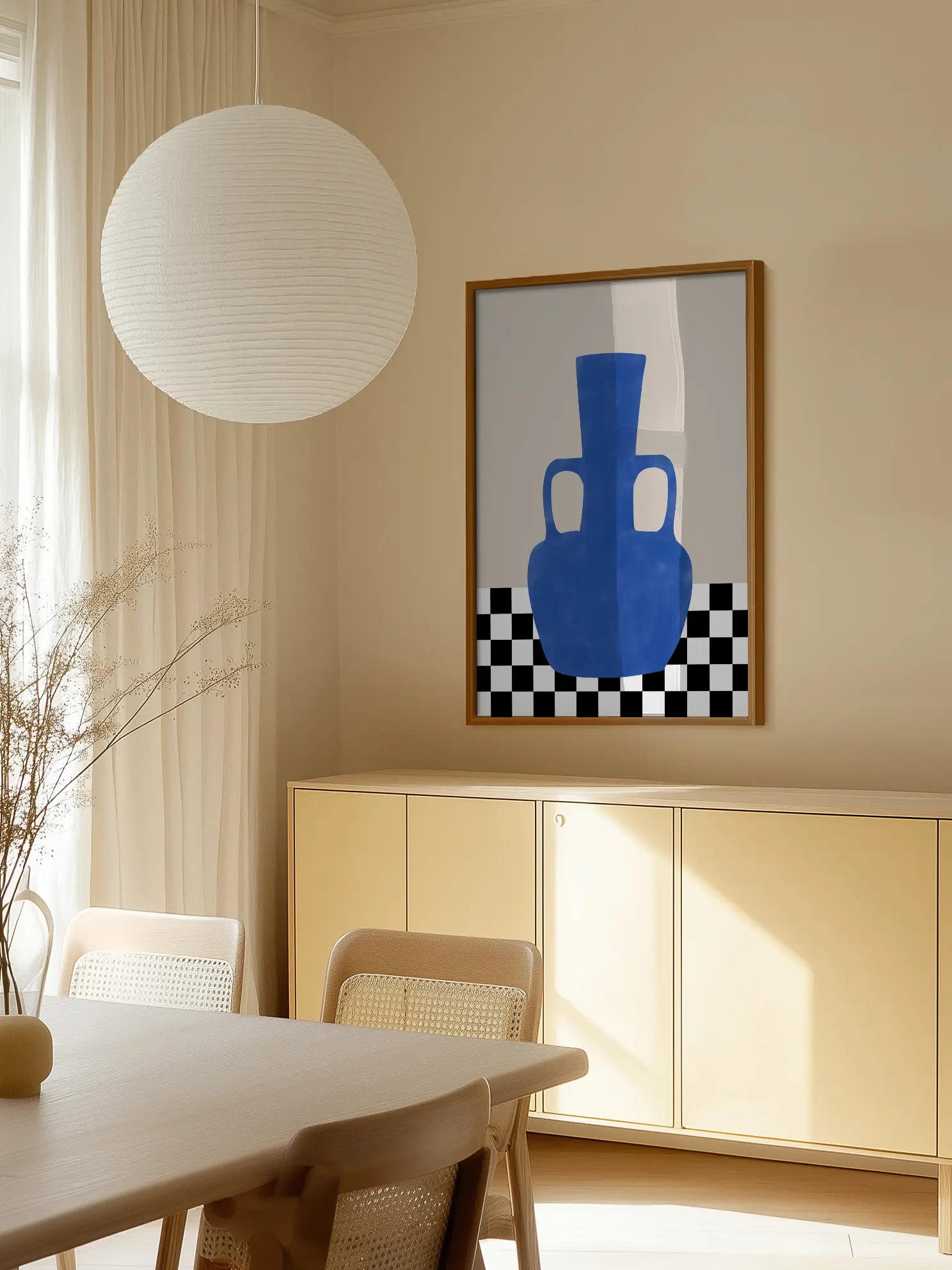 Indigo Vase Poster