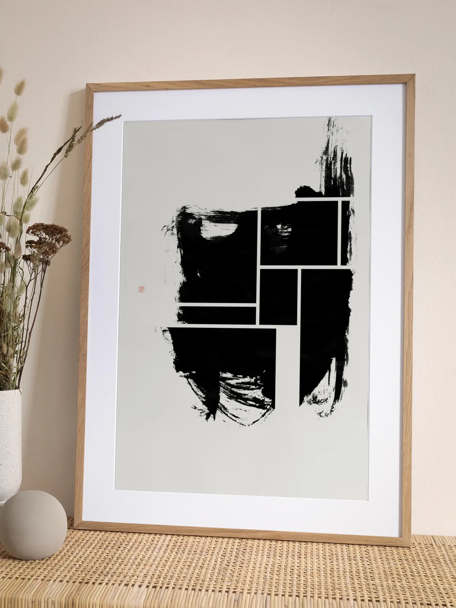 Ink and Square Poster