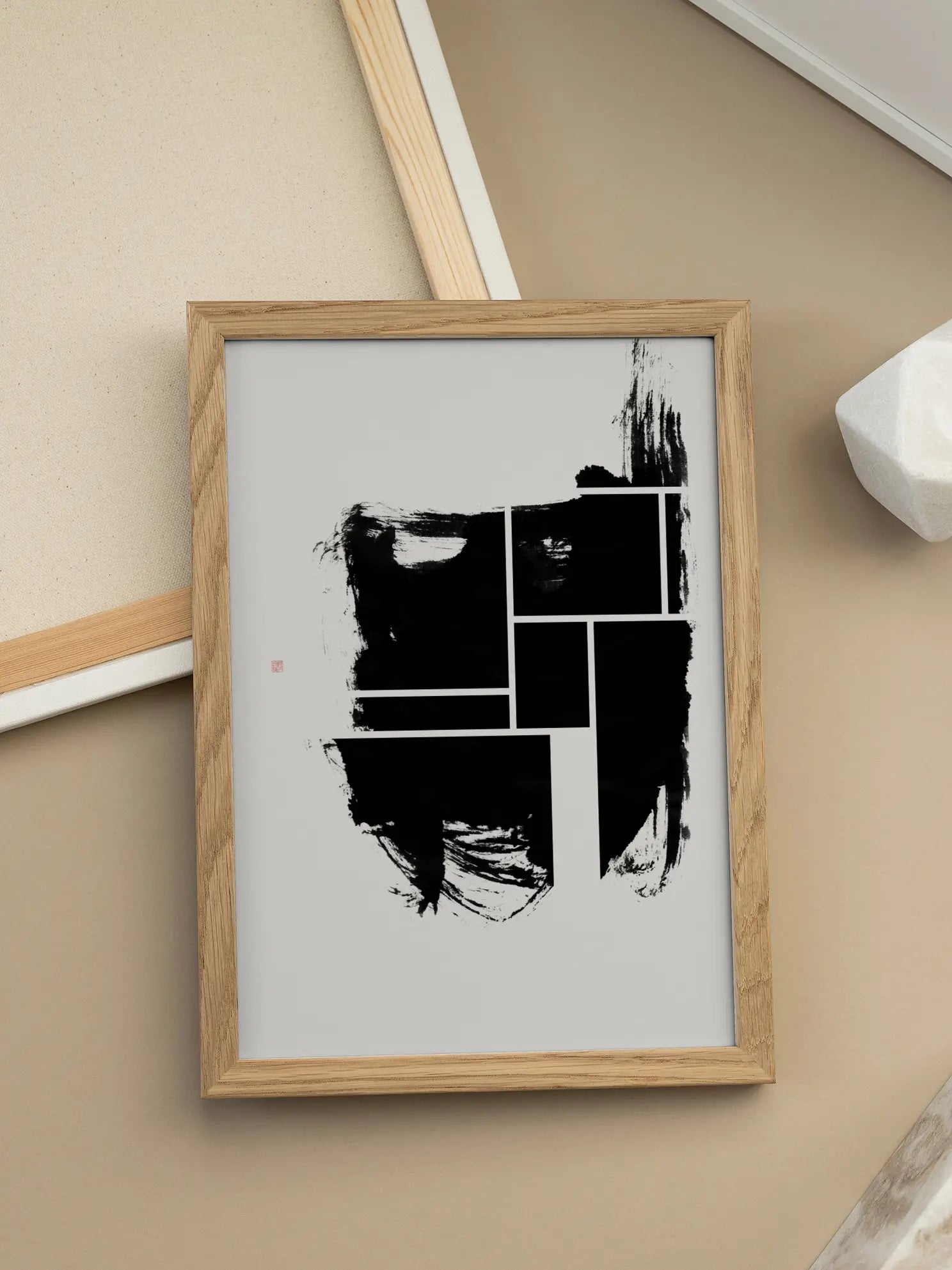 Ink and Square Poster