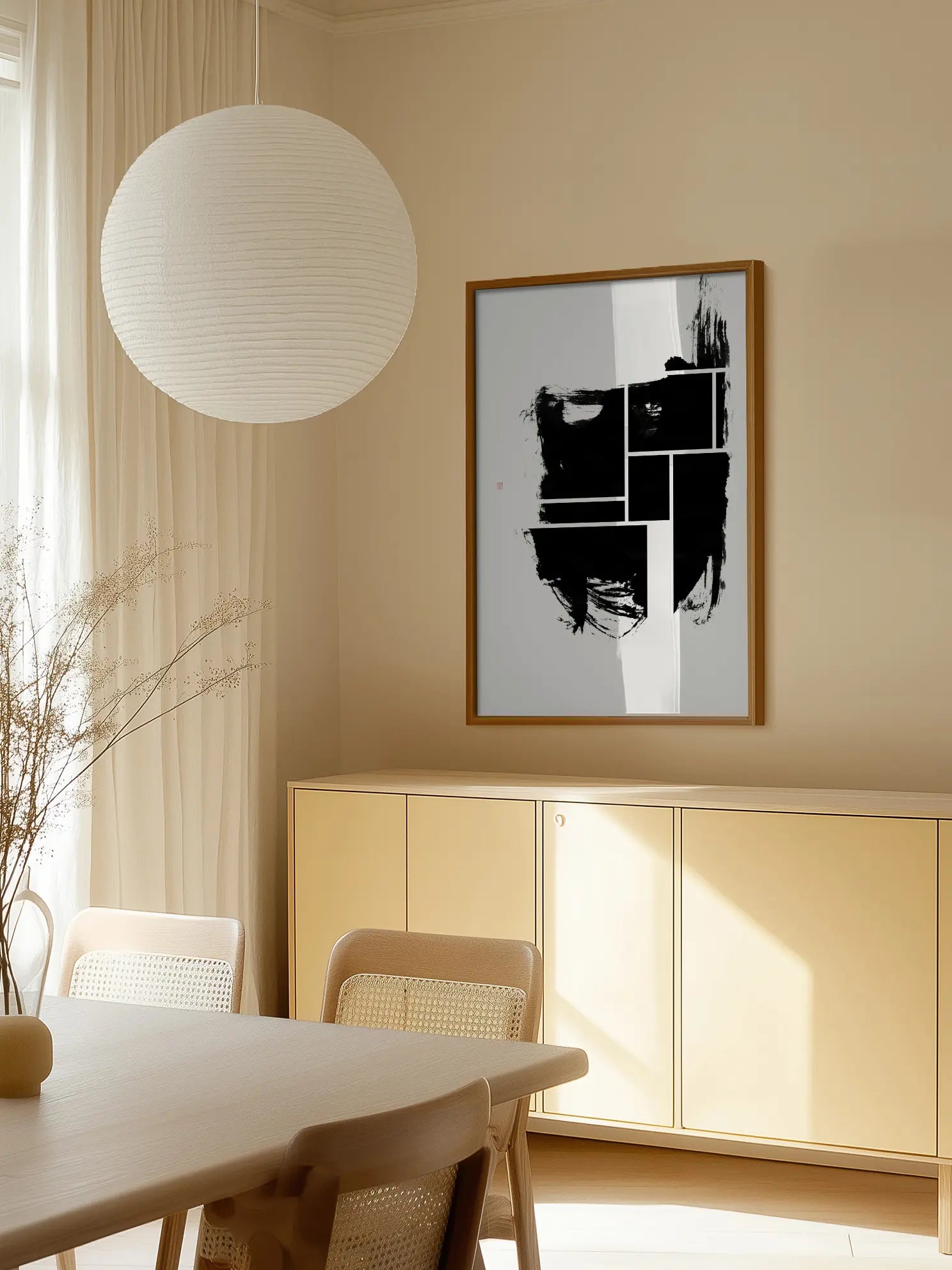 Ink and Square Poster