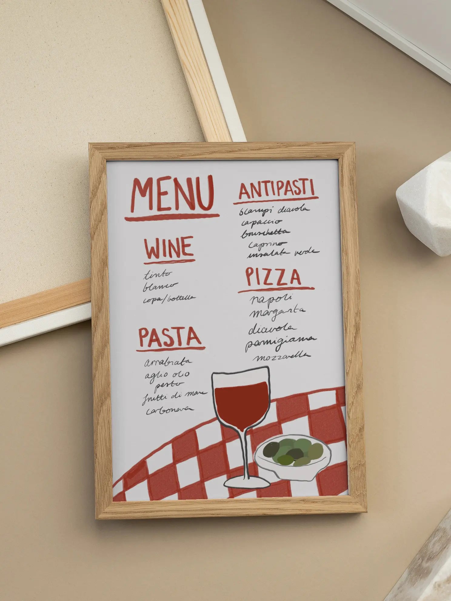 Italian Menu Poster