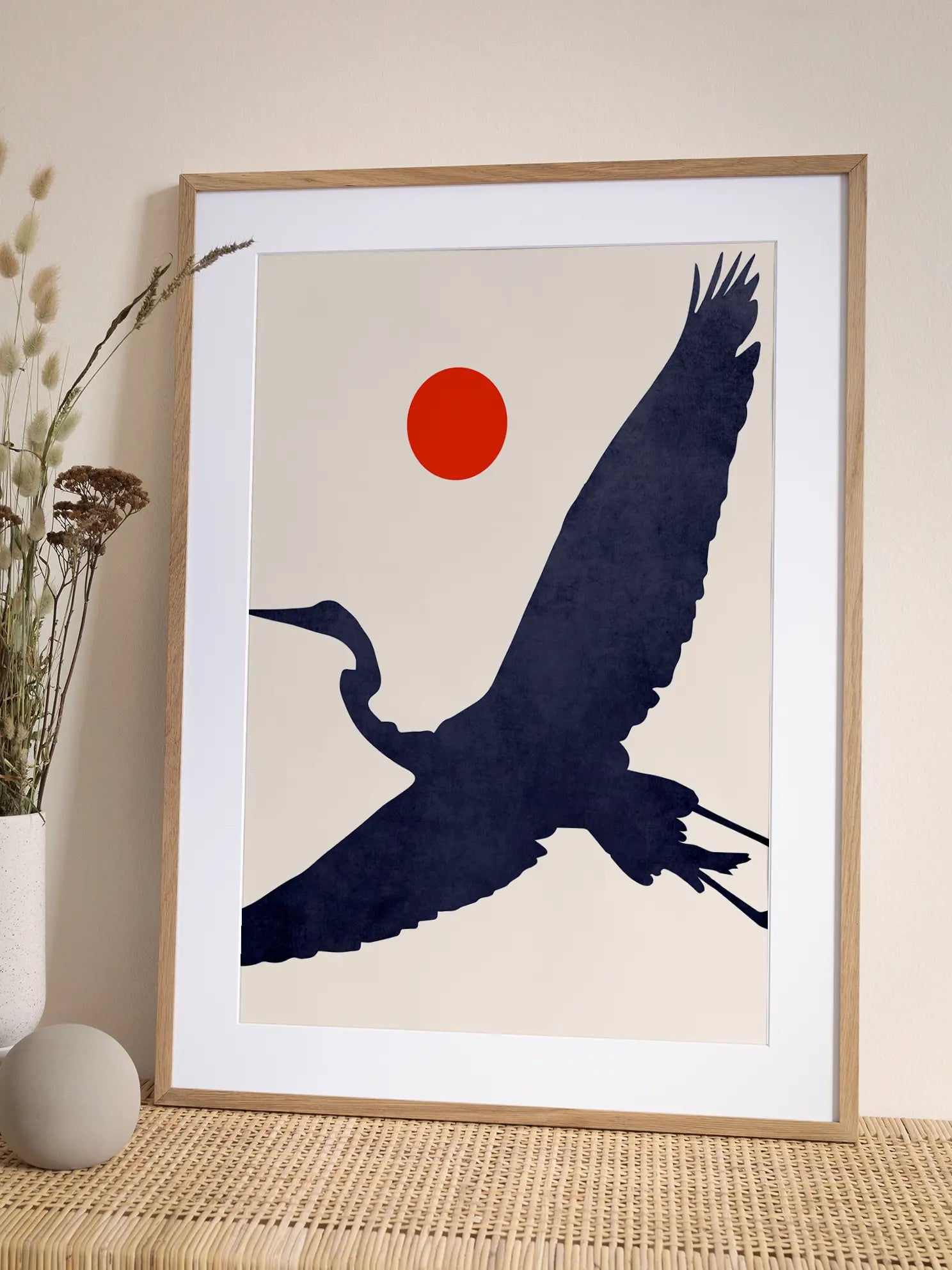 Japanese Crane Poster