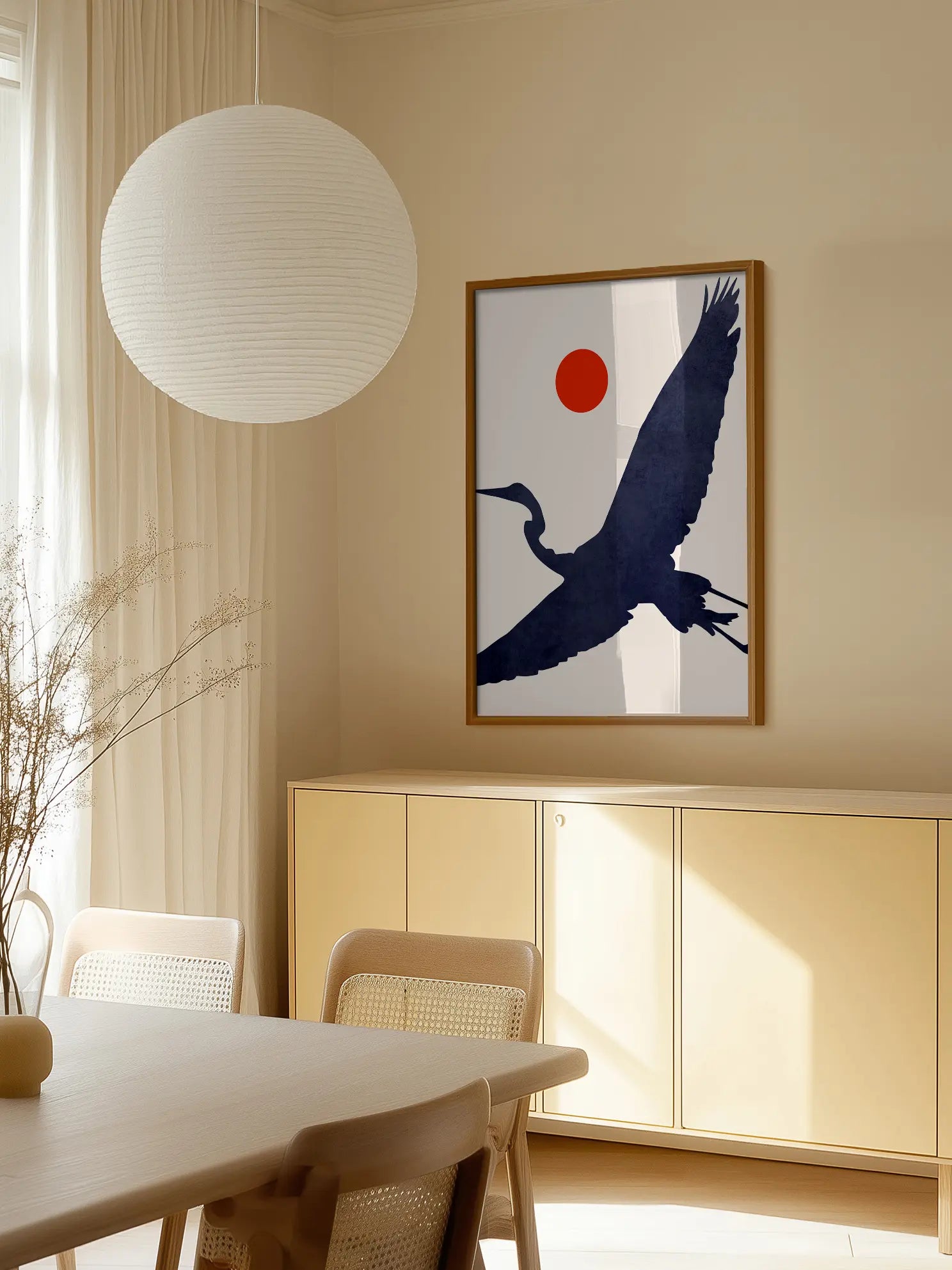 Japanese Crane Poster