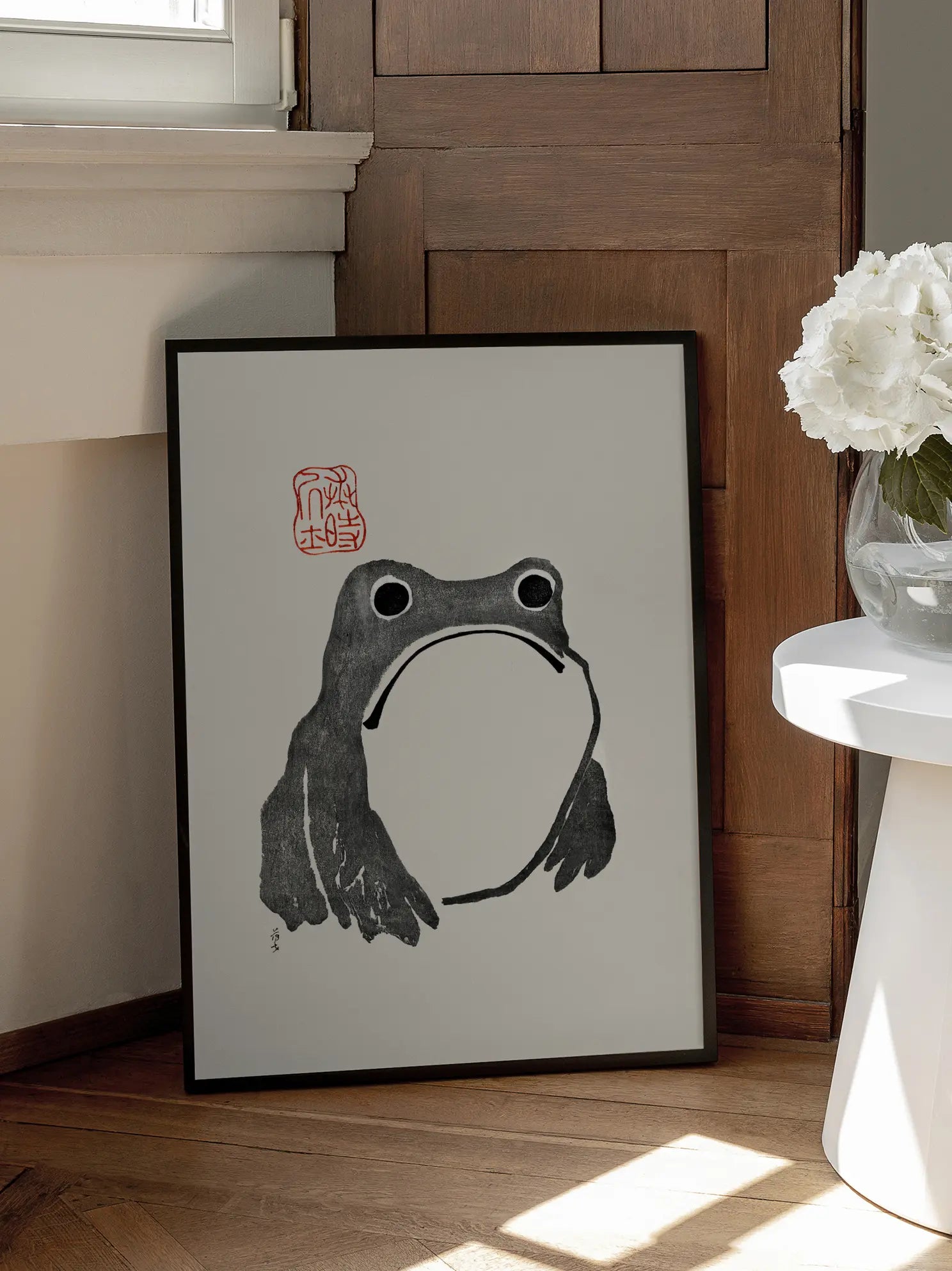 Japanese Ink Frog Poster