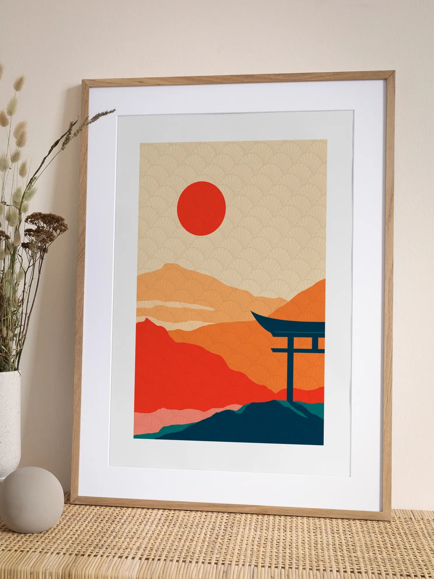 Japanese Sunset Poster