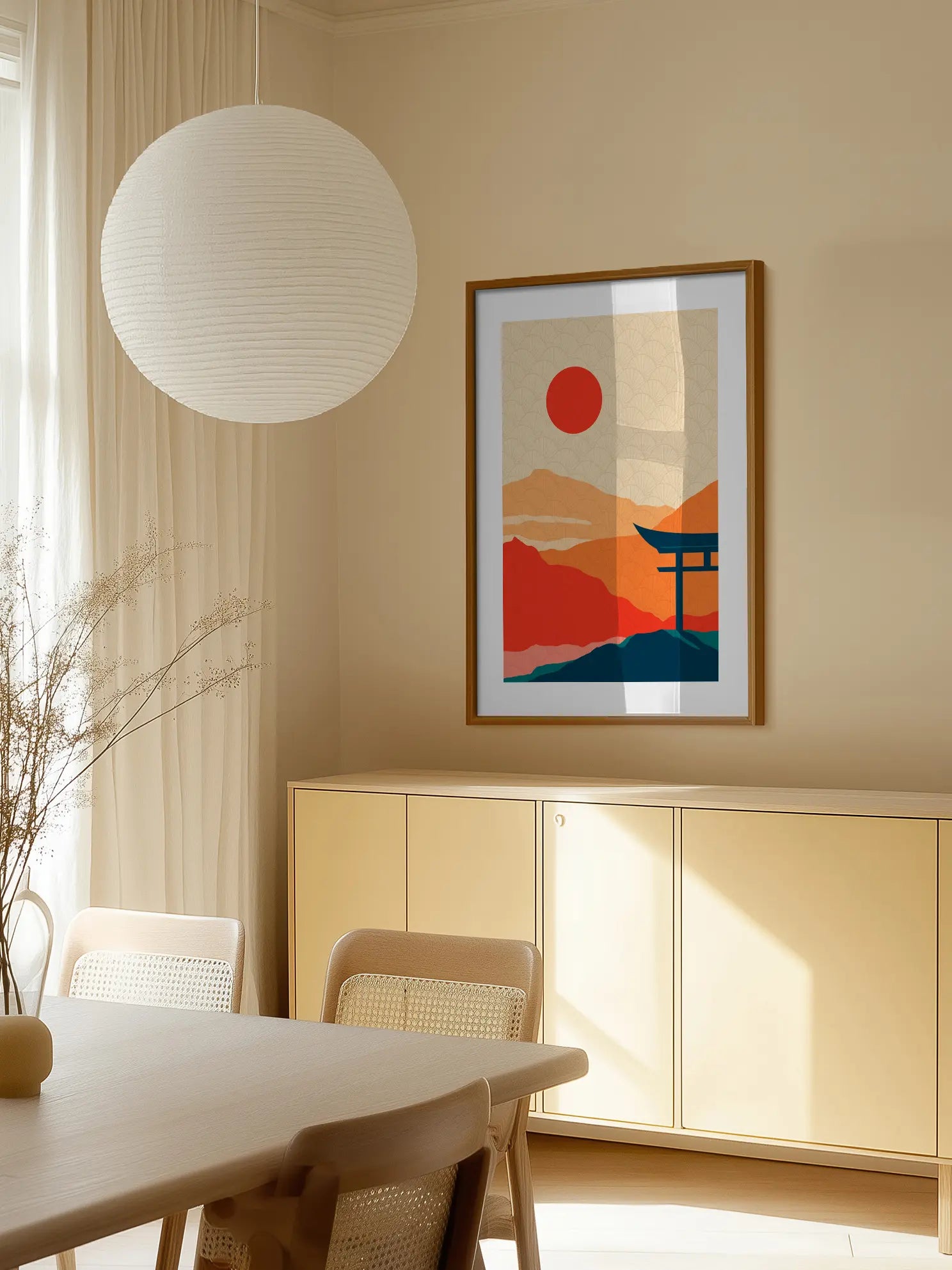 Japanese Sunset Poster