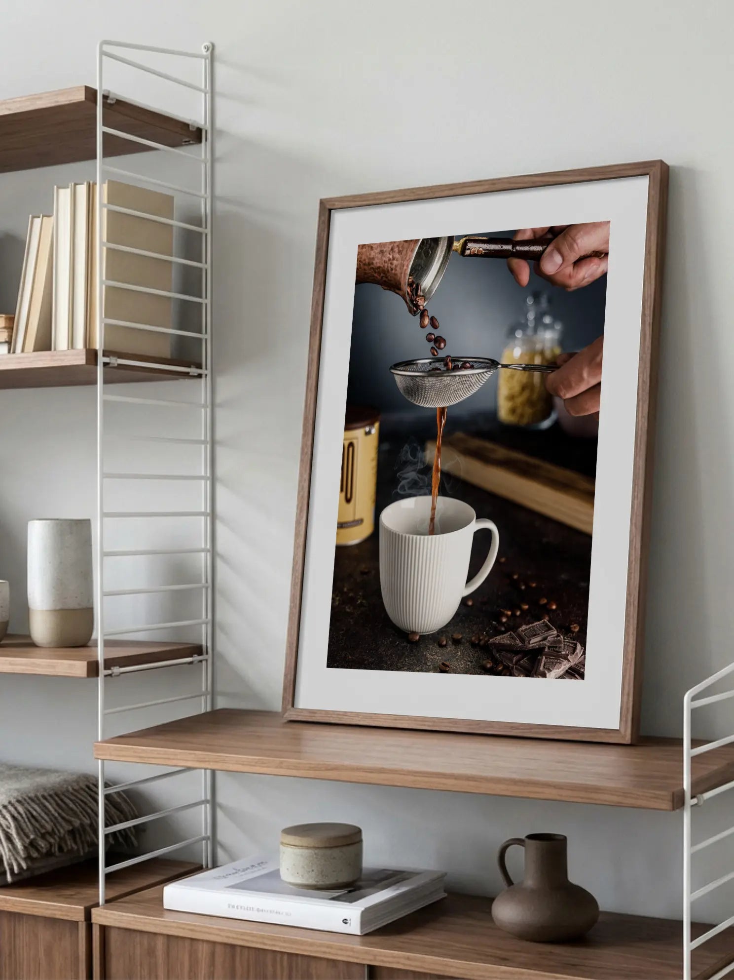 Kaffee Brewing with Chocolate Poster
