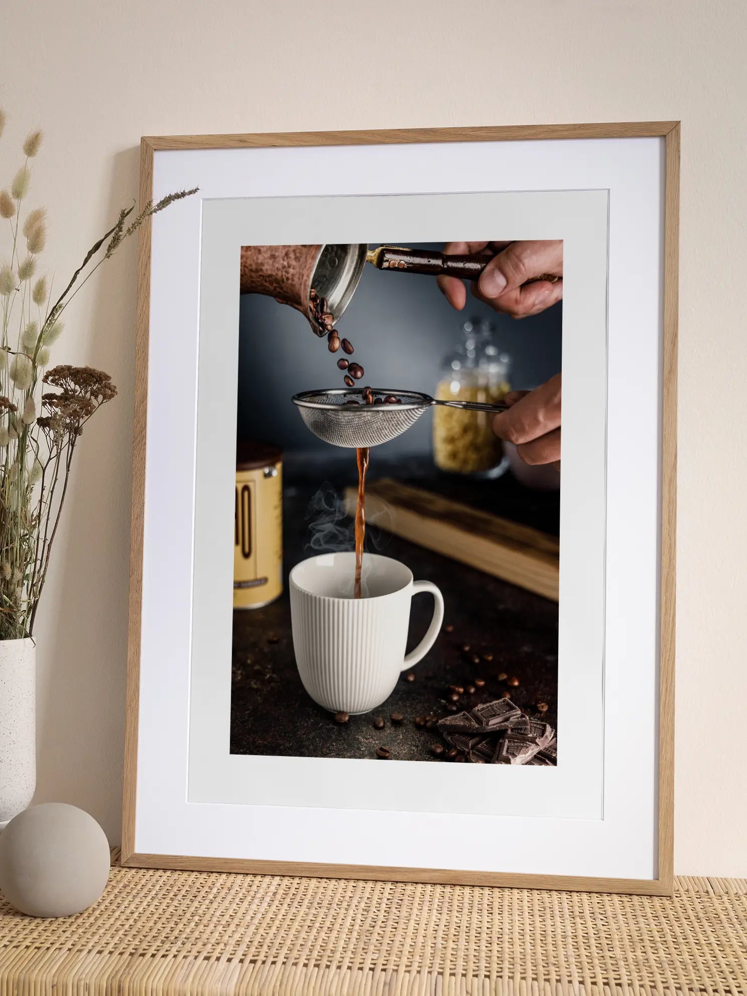 Kaffee Brewing with Chocolate Poster