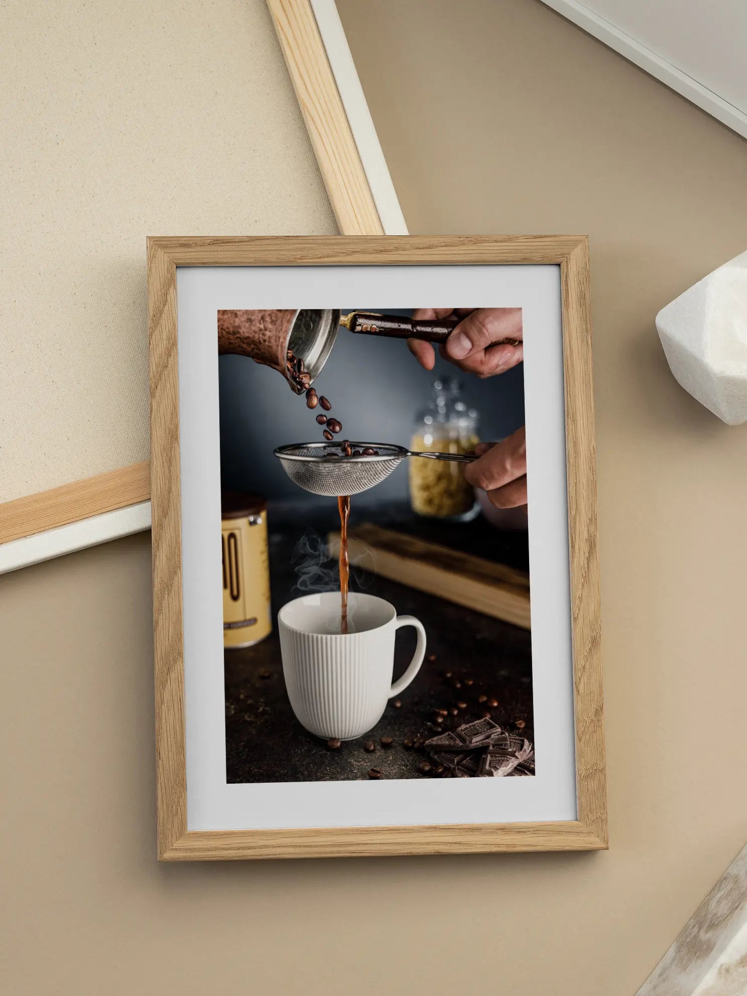 Kaffee Brewing with Chocolate Poster