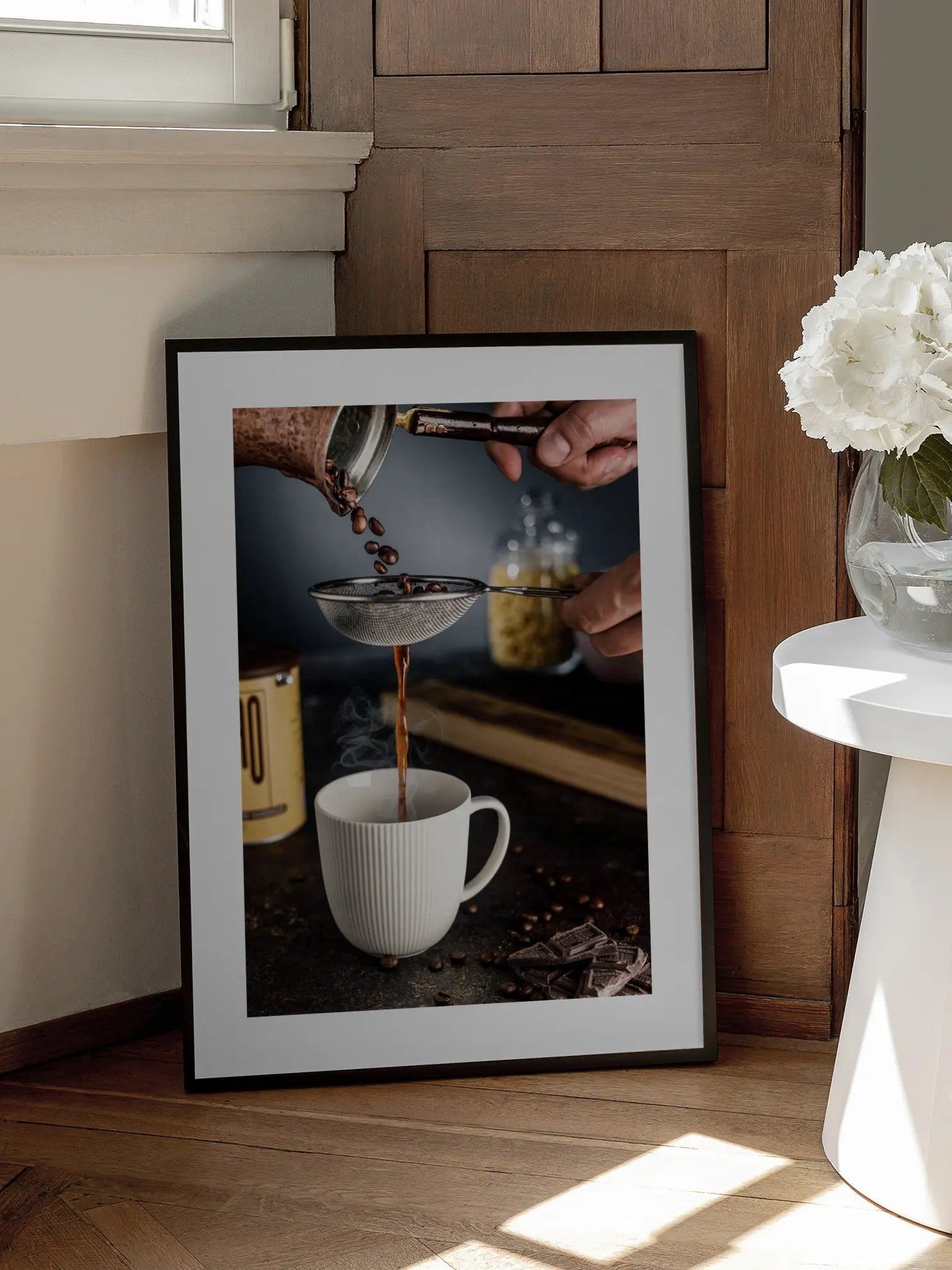 Kaffee Brewing with Chocolate Poster