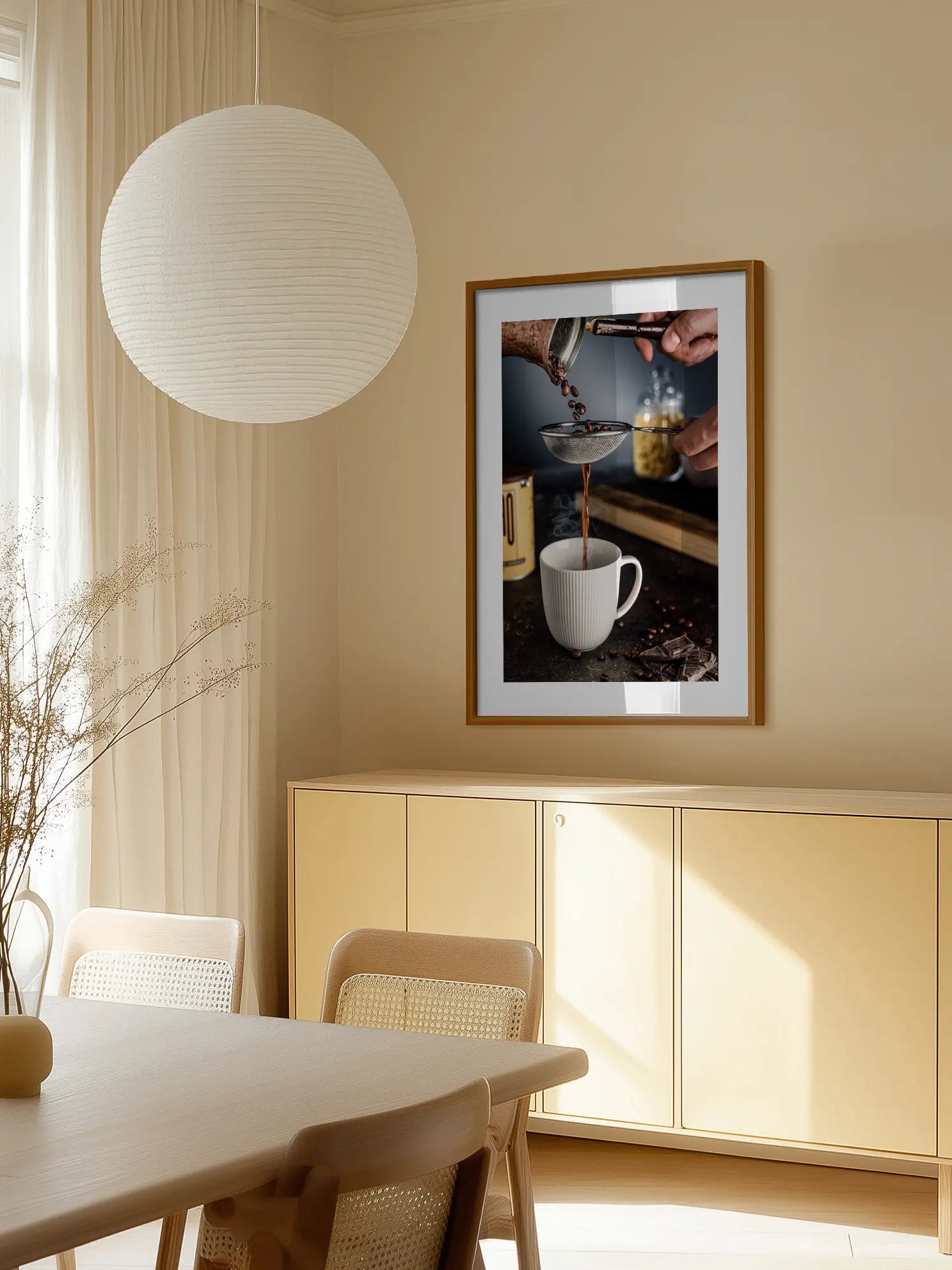 Kaffee Brewing with Chocolate Poster