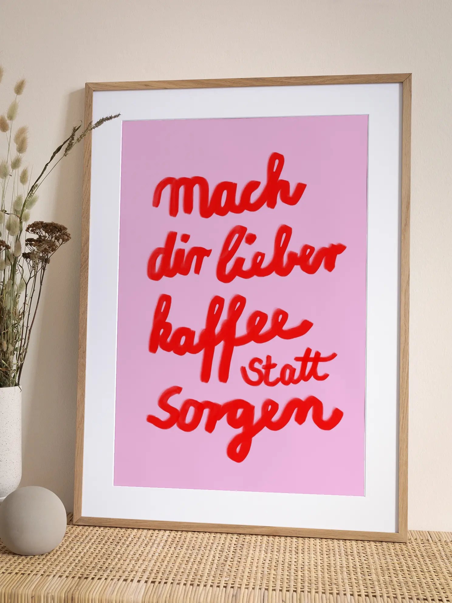 Kaffee Statt Sorgen Poster