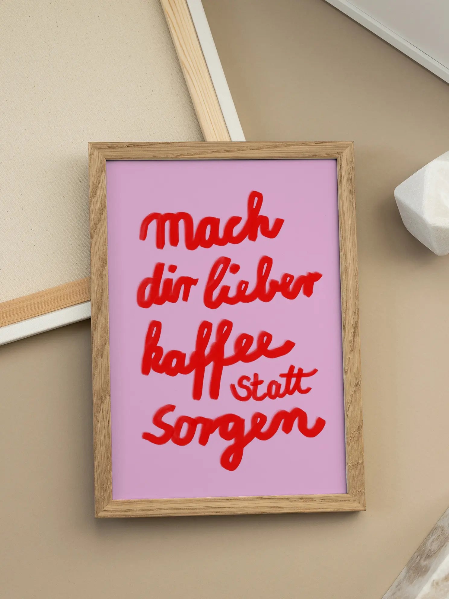 Kaffee Statt Sorgen Poster