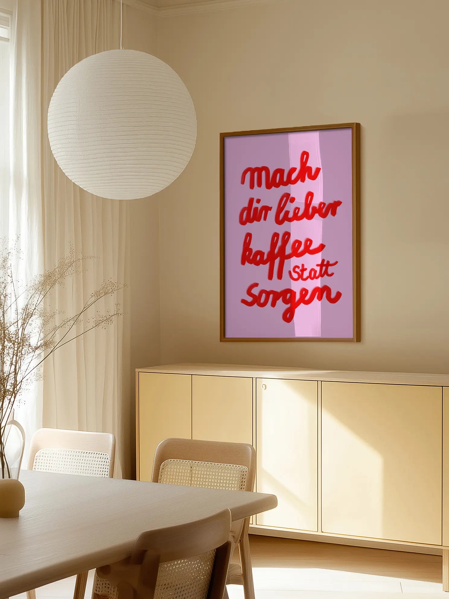 Kaffee Statt Sorgen Poster