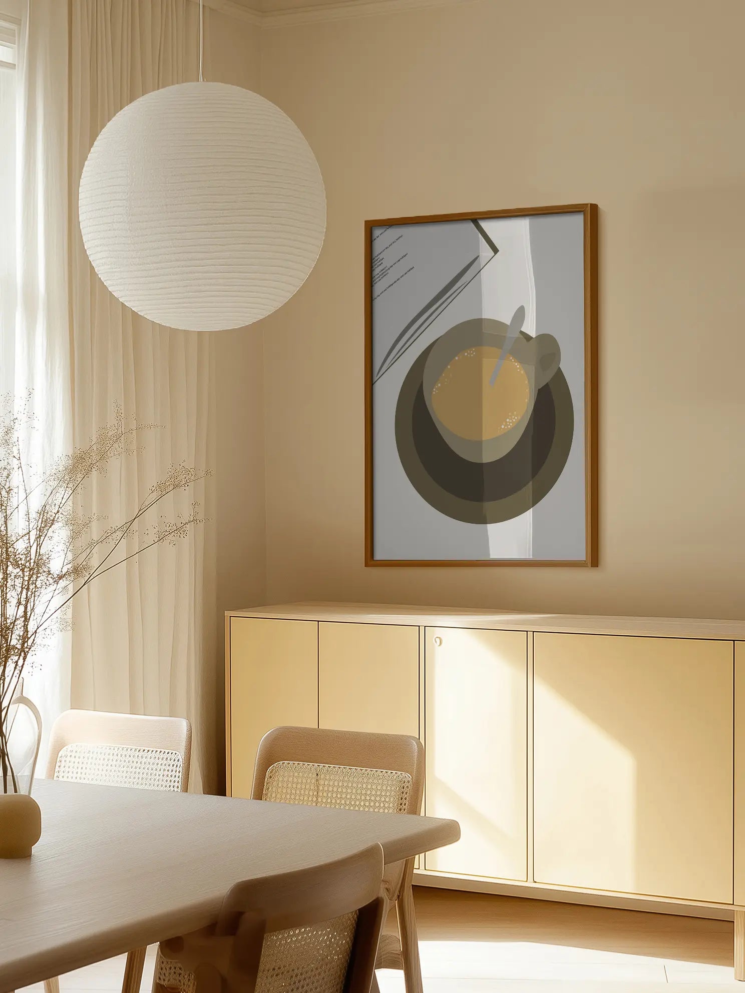 Kaffee und Buch Moment Poster