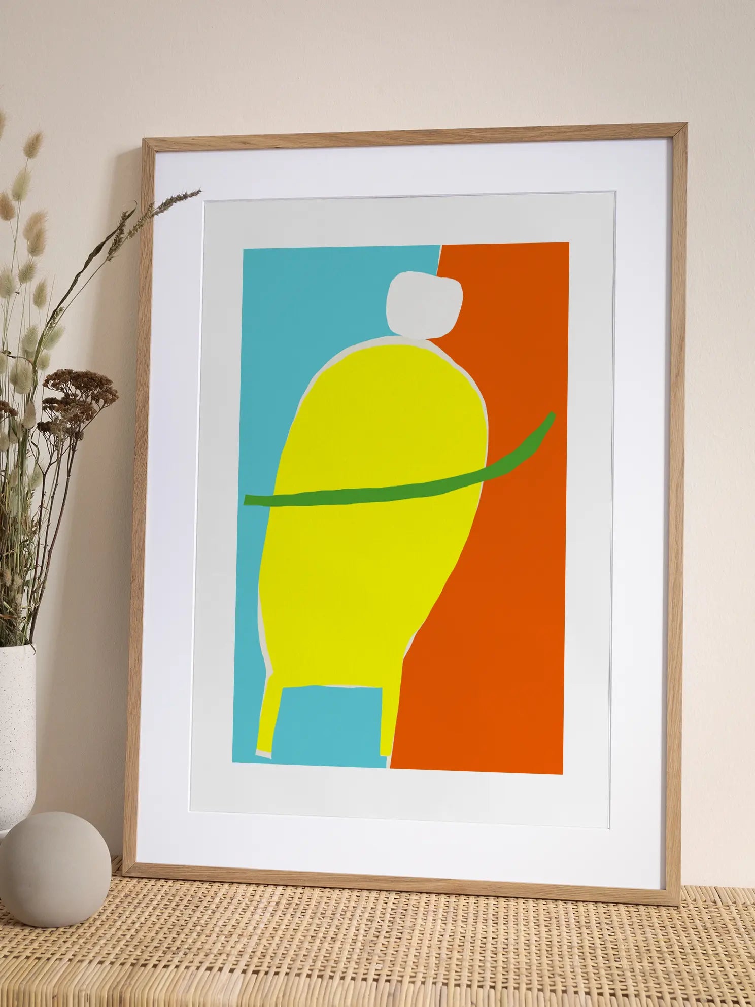 Kids Abstract Figure Poster