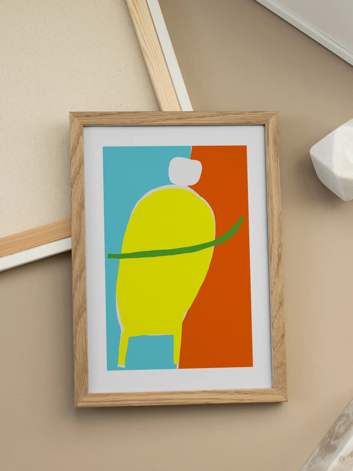 Kids Abstract Figure Poster