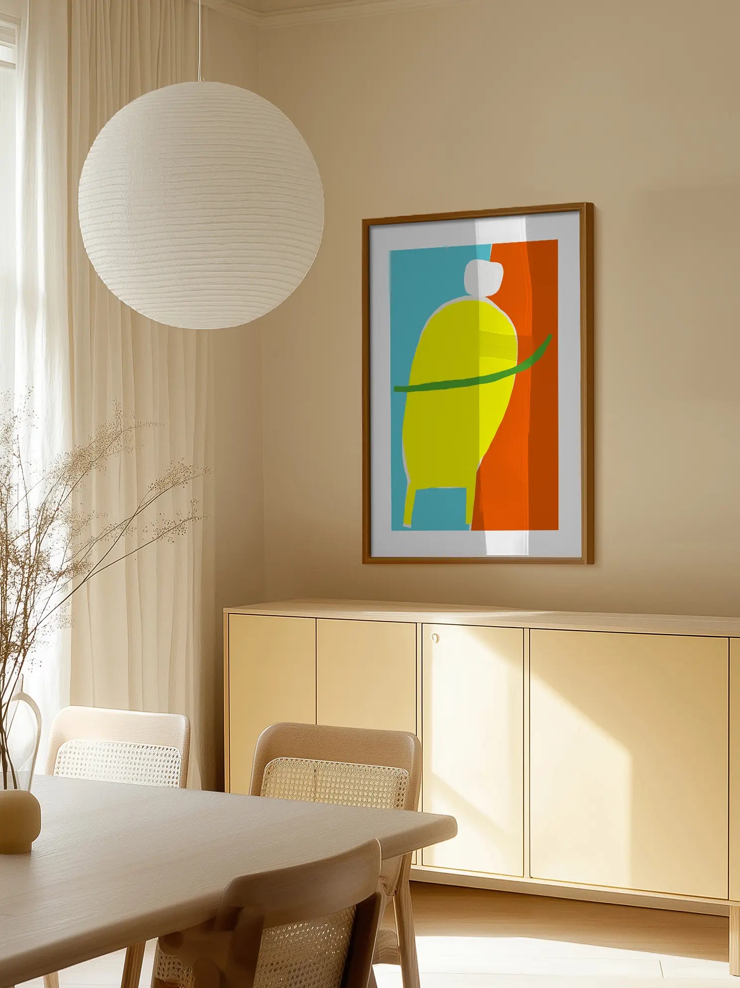 Kids Abstract Figure Poster