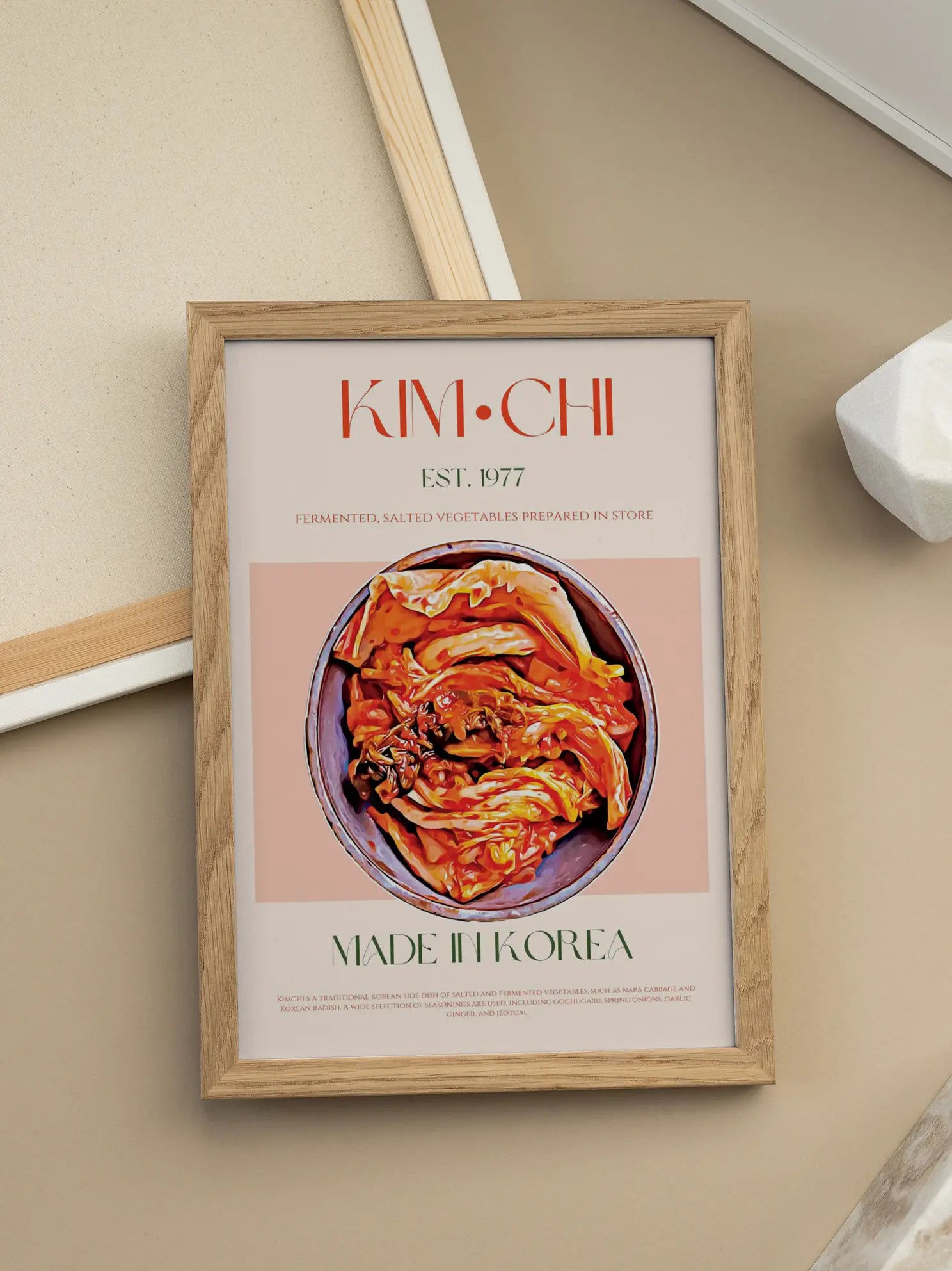 Kimchi Made in Korea Poster
