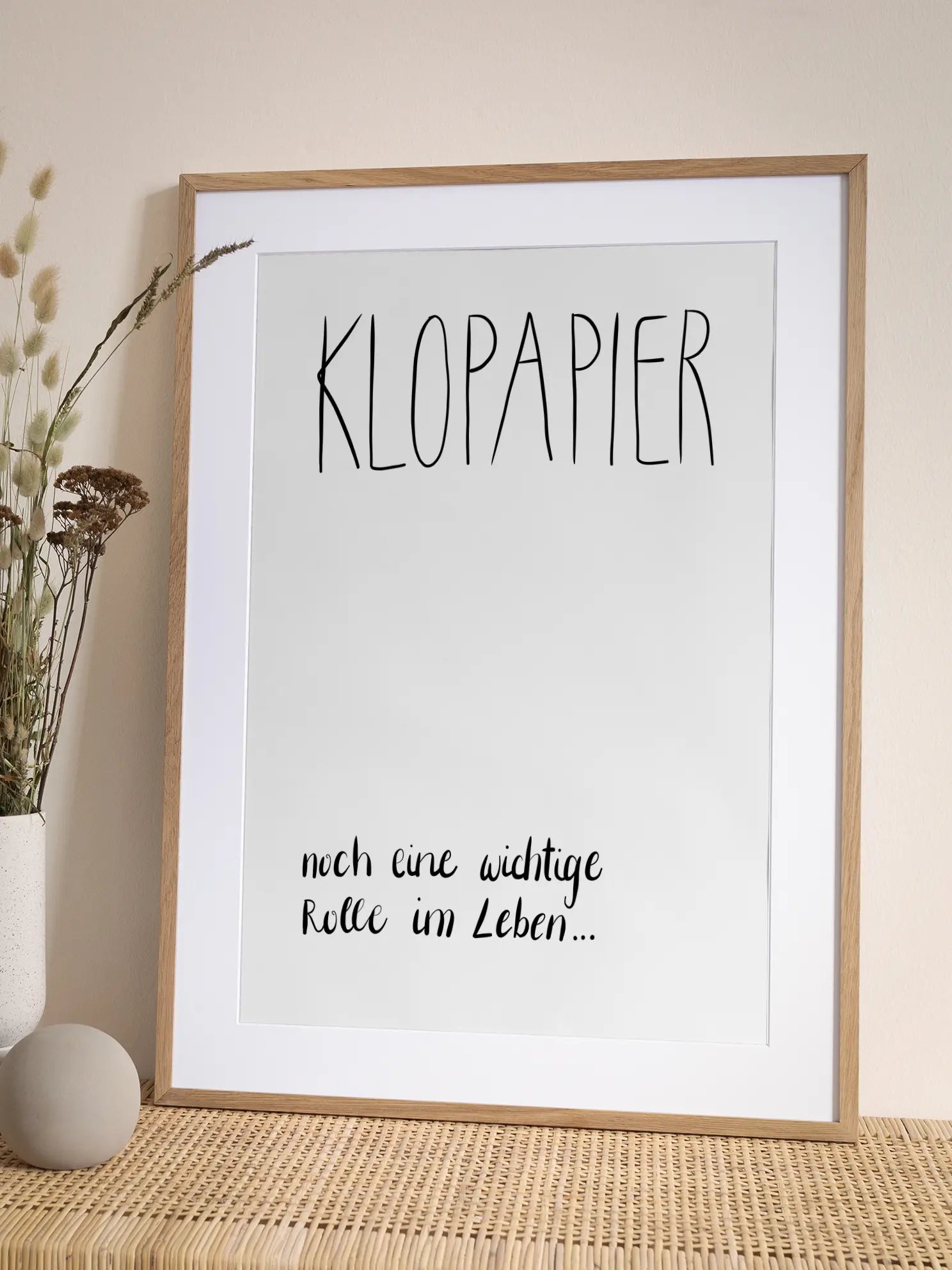 Klopapier Wichtige Rolle Poster