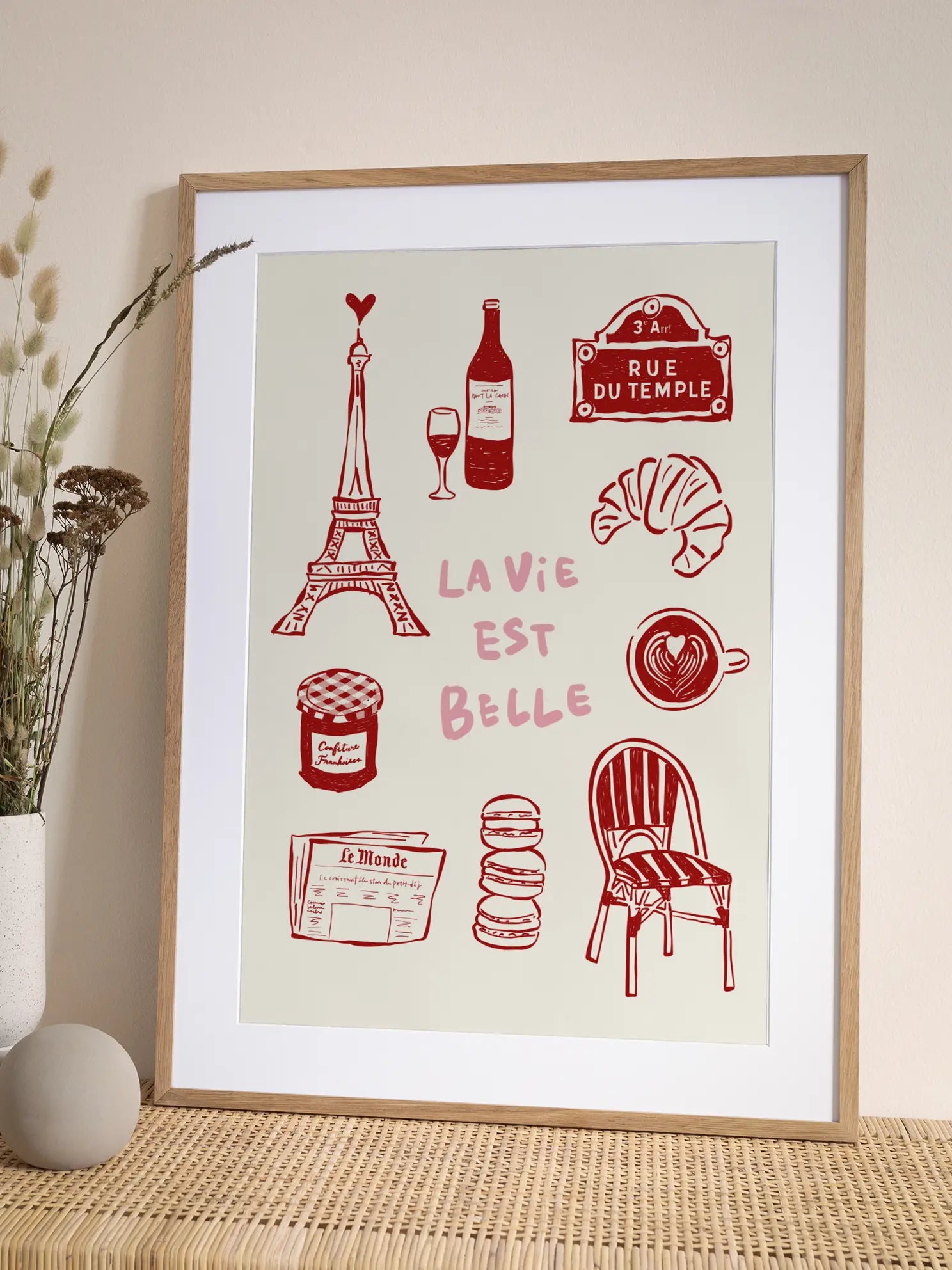 La Vie Est Belle Paris Poster