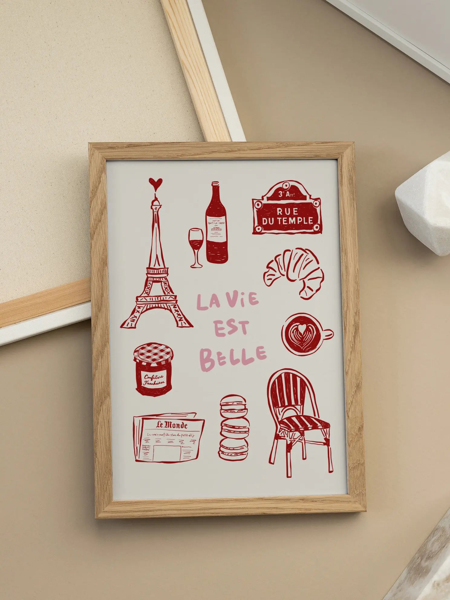 La Vie Est Belle Paris Poster