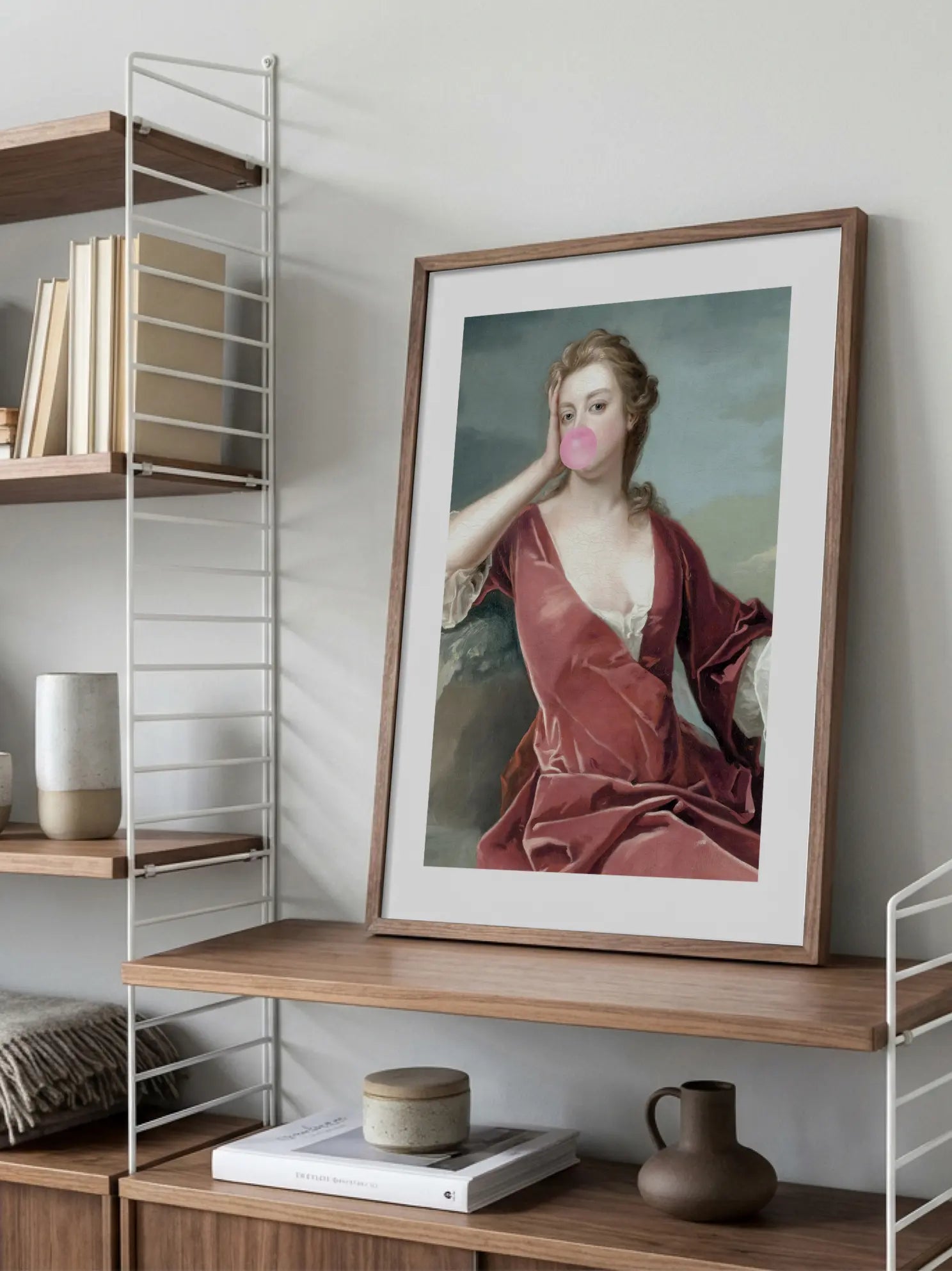 Lady with Chewing Gum Poster