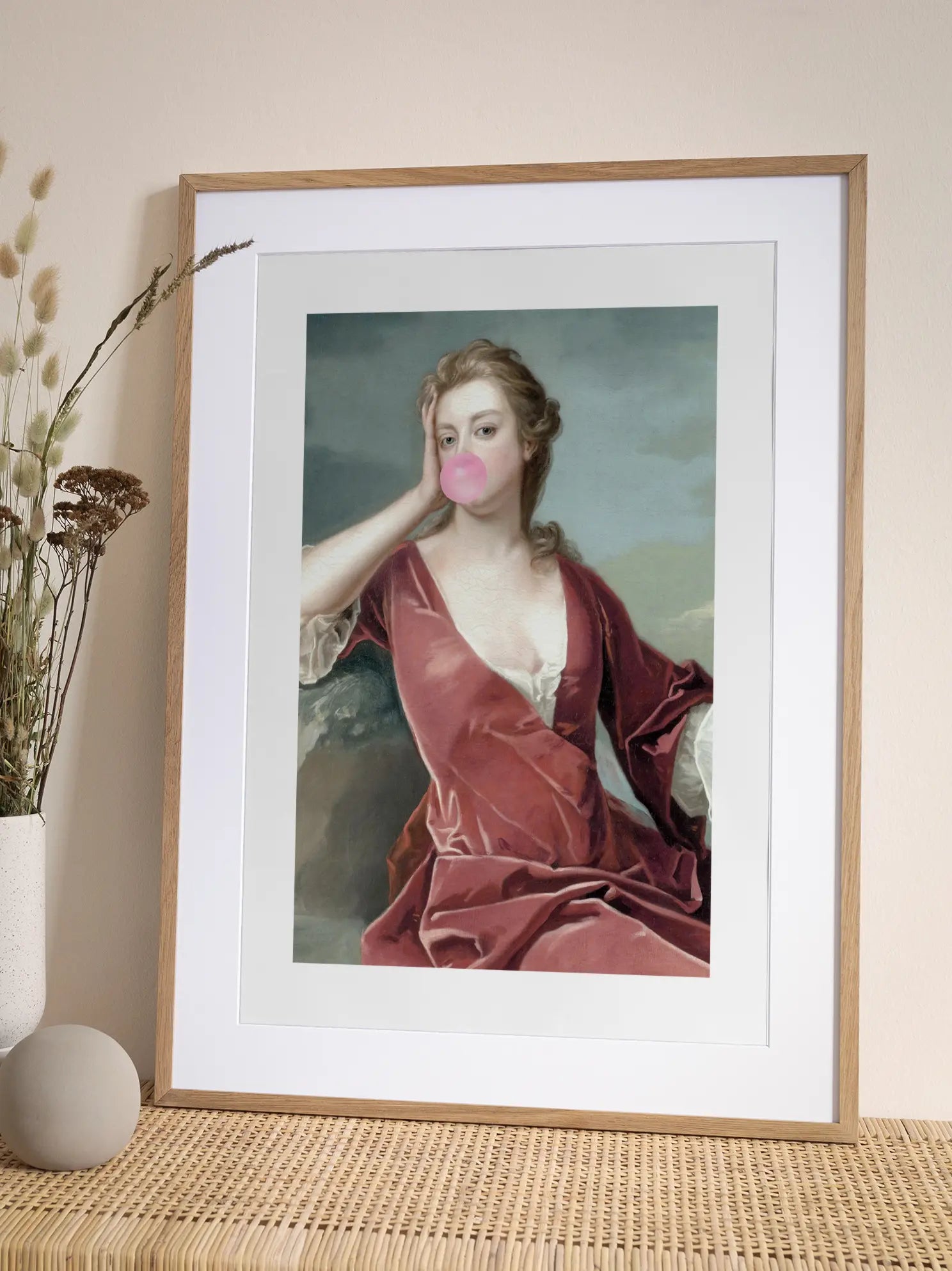 Lady with Chewing Gum Poster