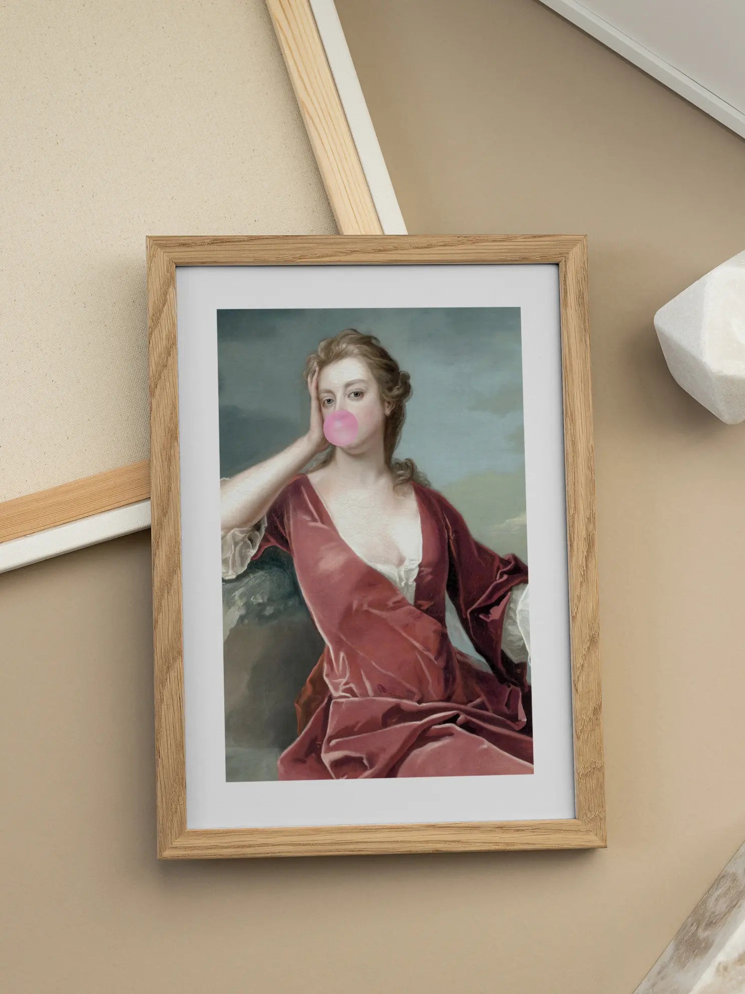 Lady with Chewing Gum Poster
