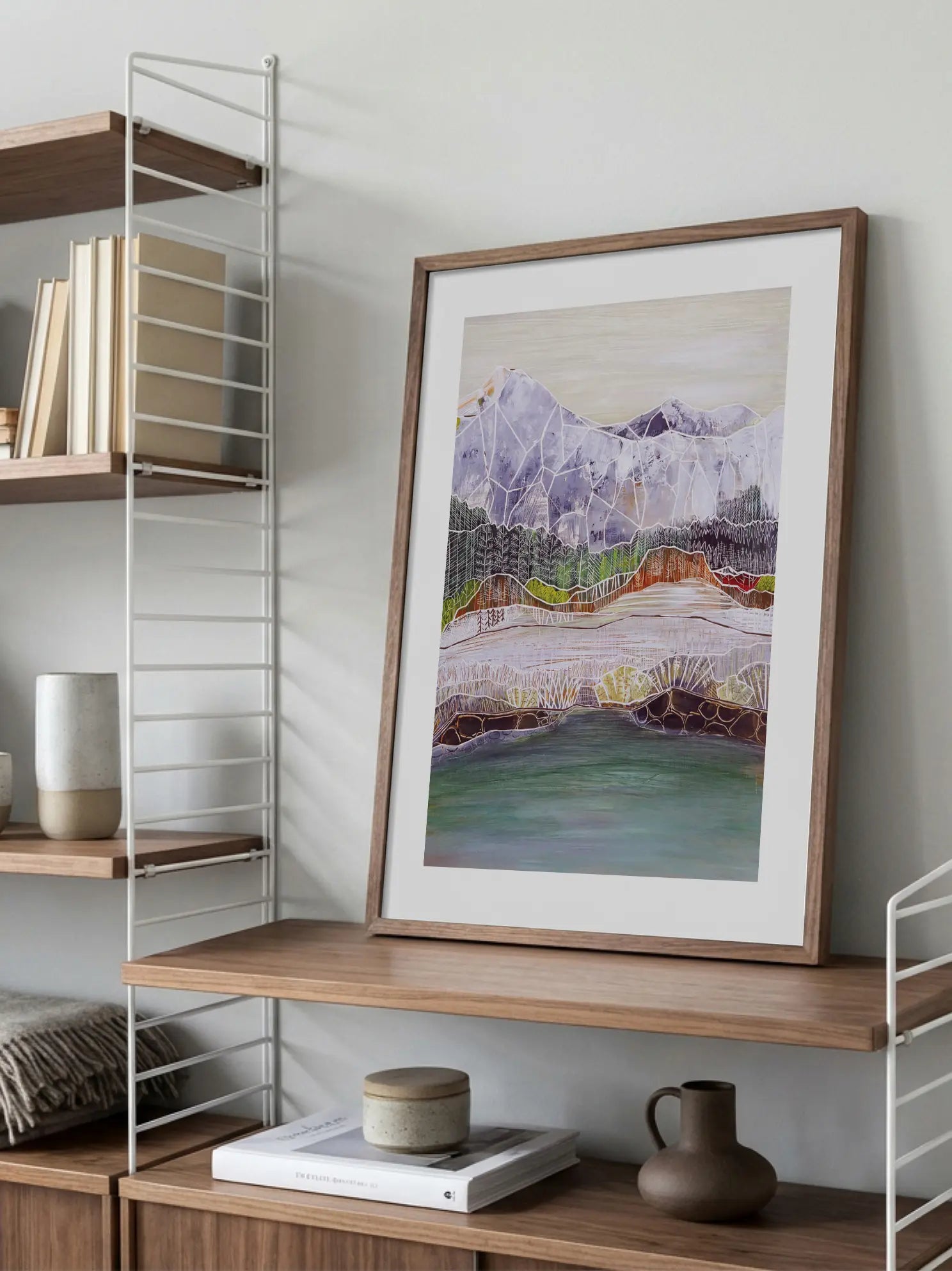 Lake and Mountains Poster