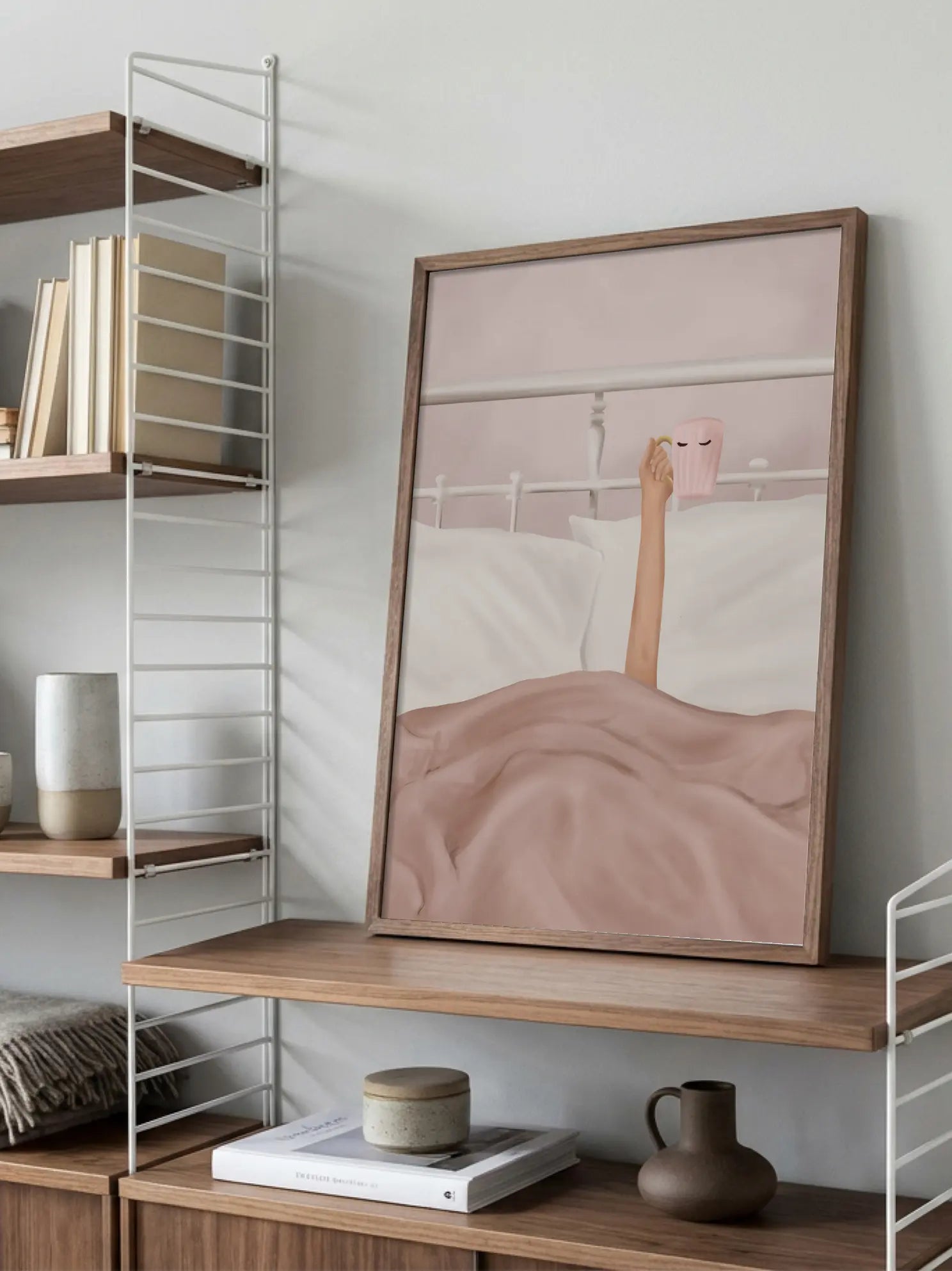 Lazy Morning Rosa Mug Poster