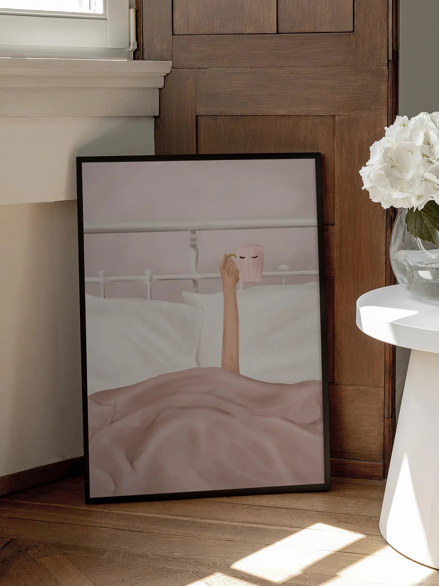 Lazy Morning Rosa Mug Poster