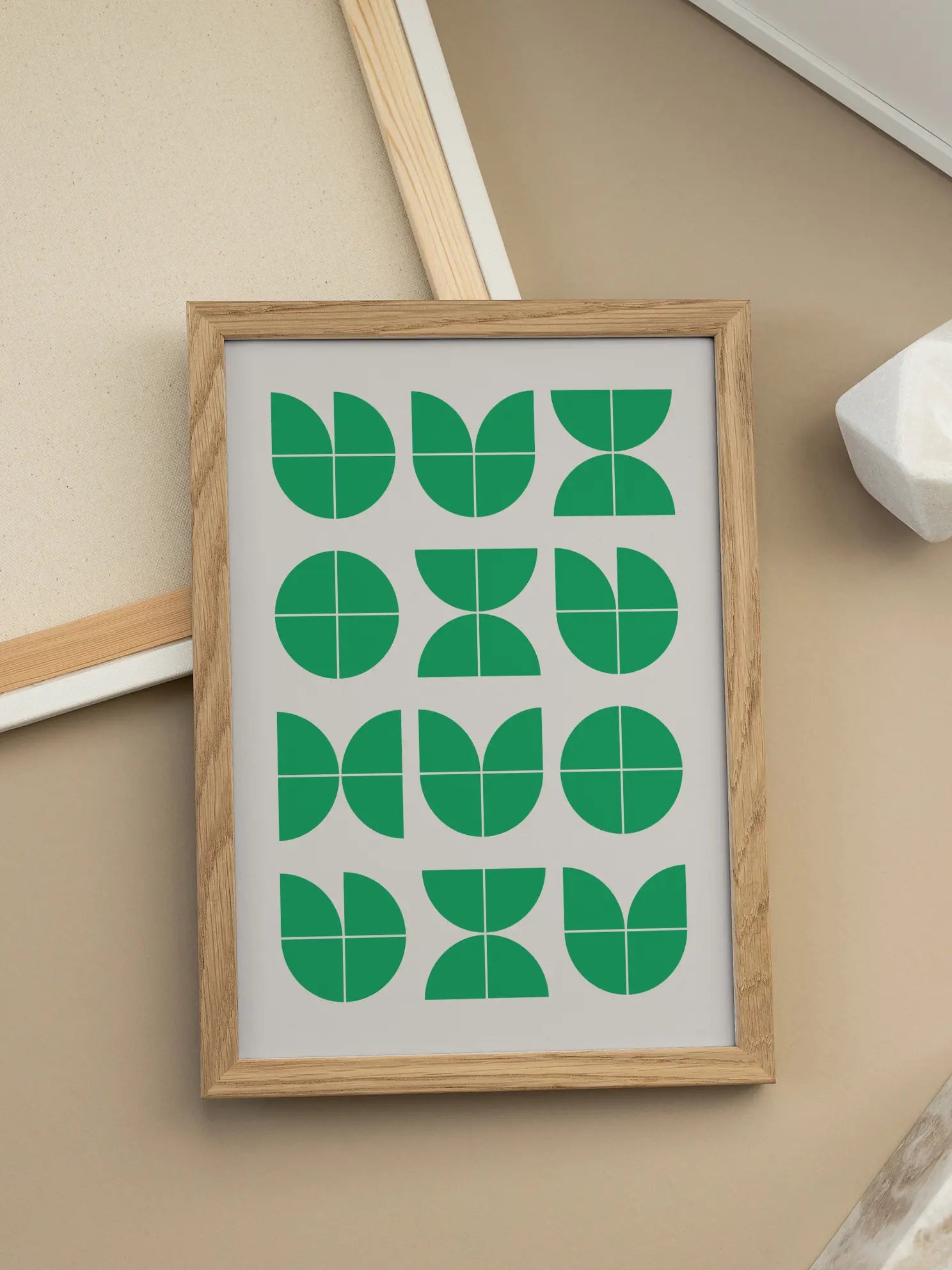 Leafy Grid — Bauhaus Poster