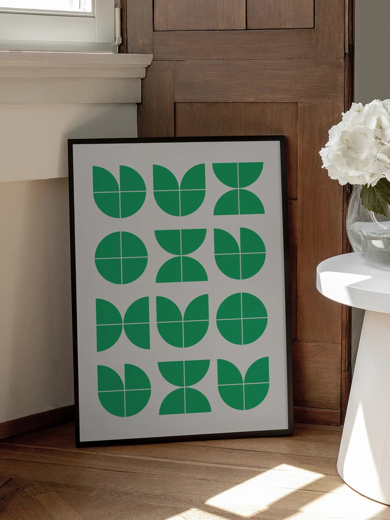 Leafy Grid — Bauhaus Poster
