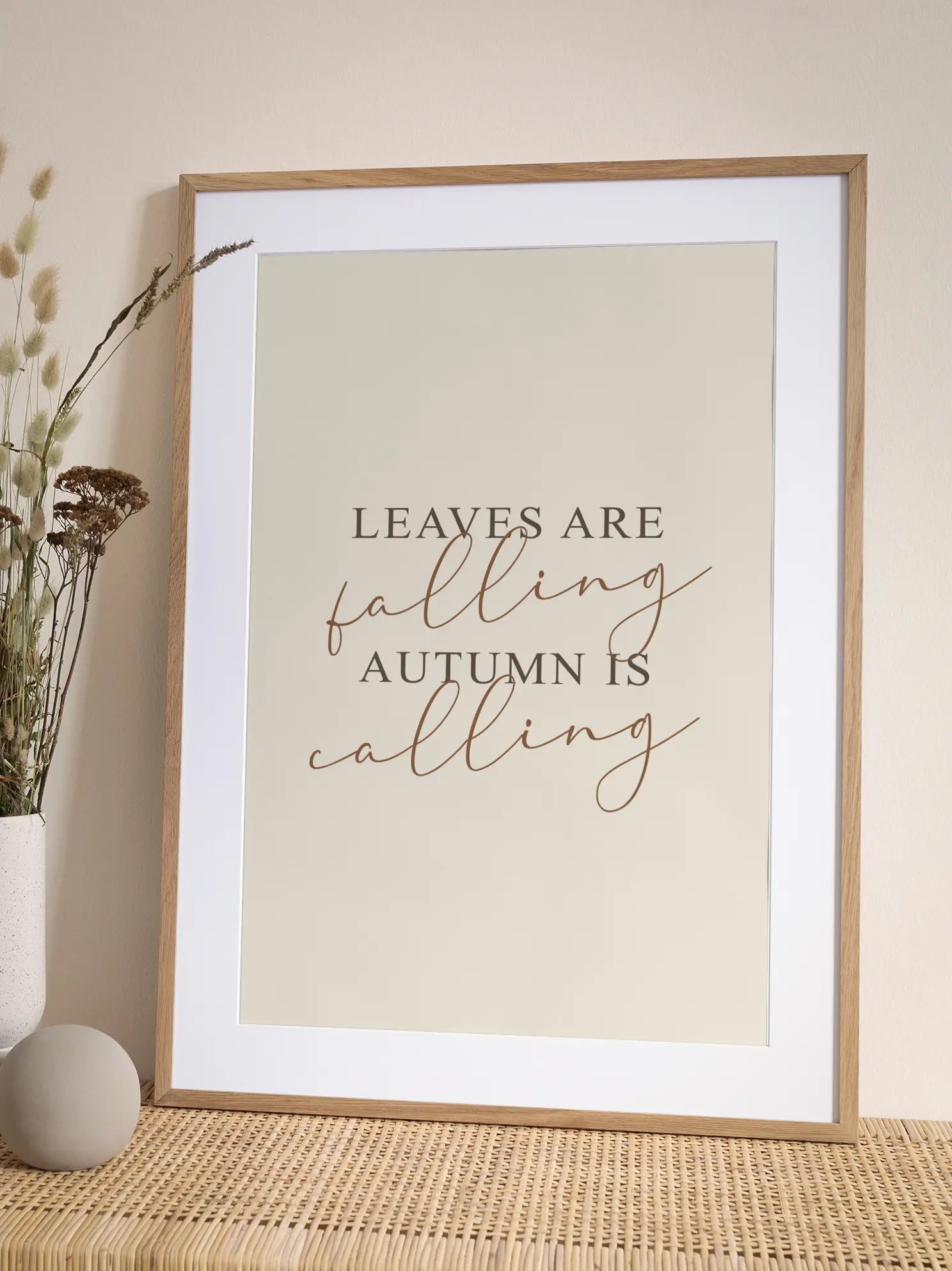 Leaves Are Falling Poster