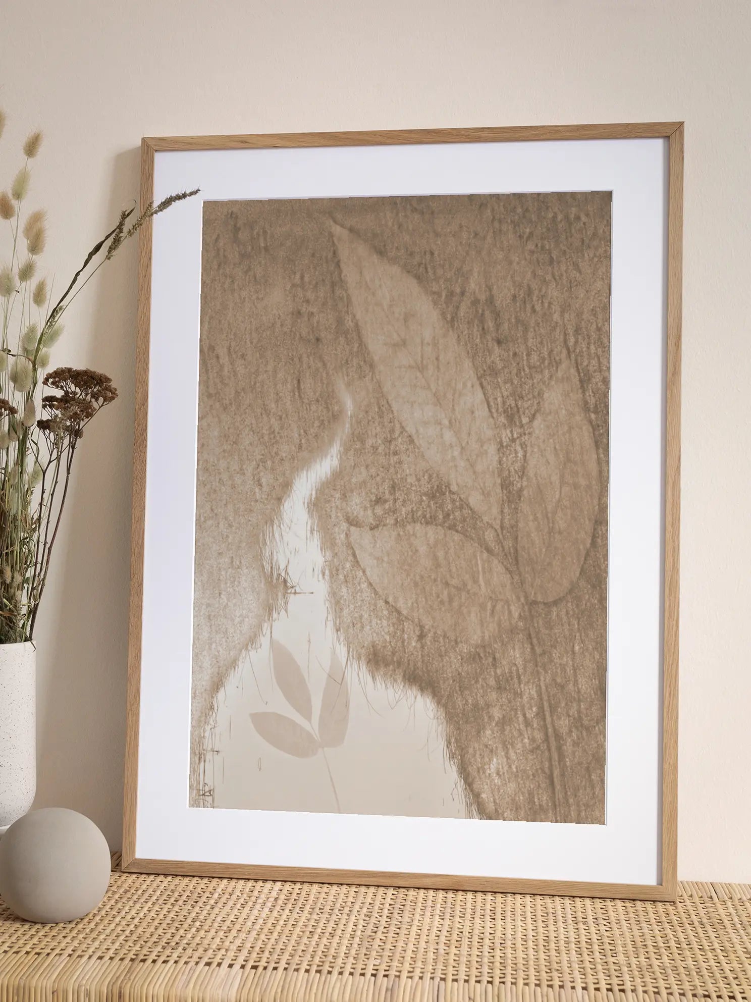 Leaves in Water Poster