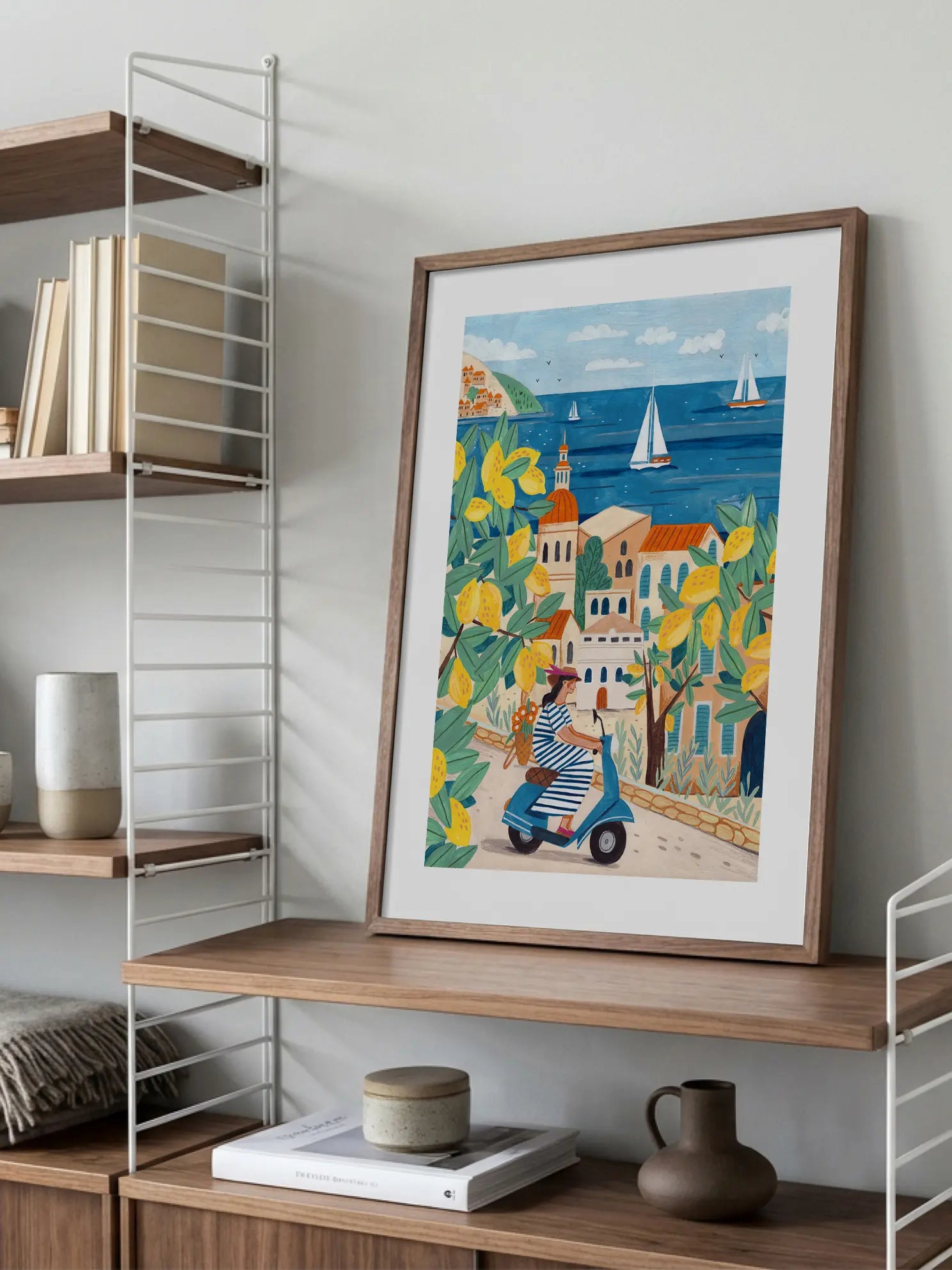 Lemon Scooter Poster