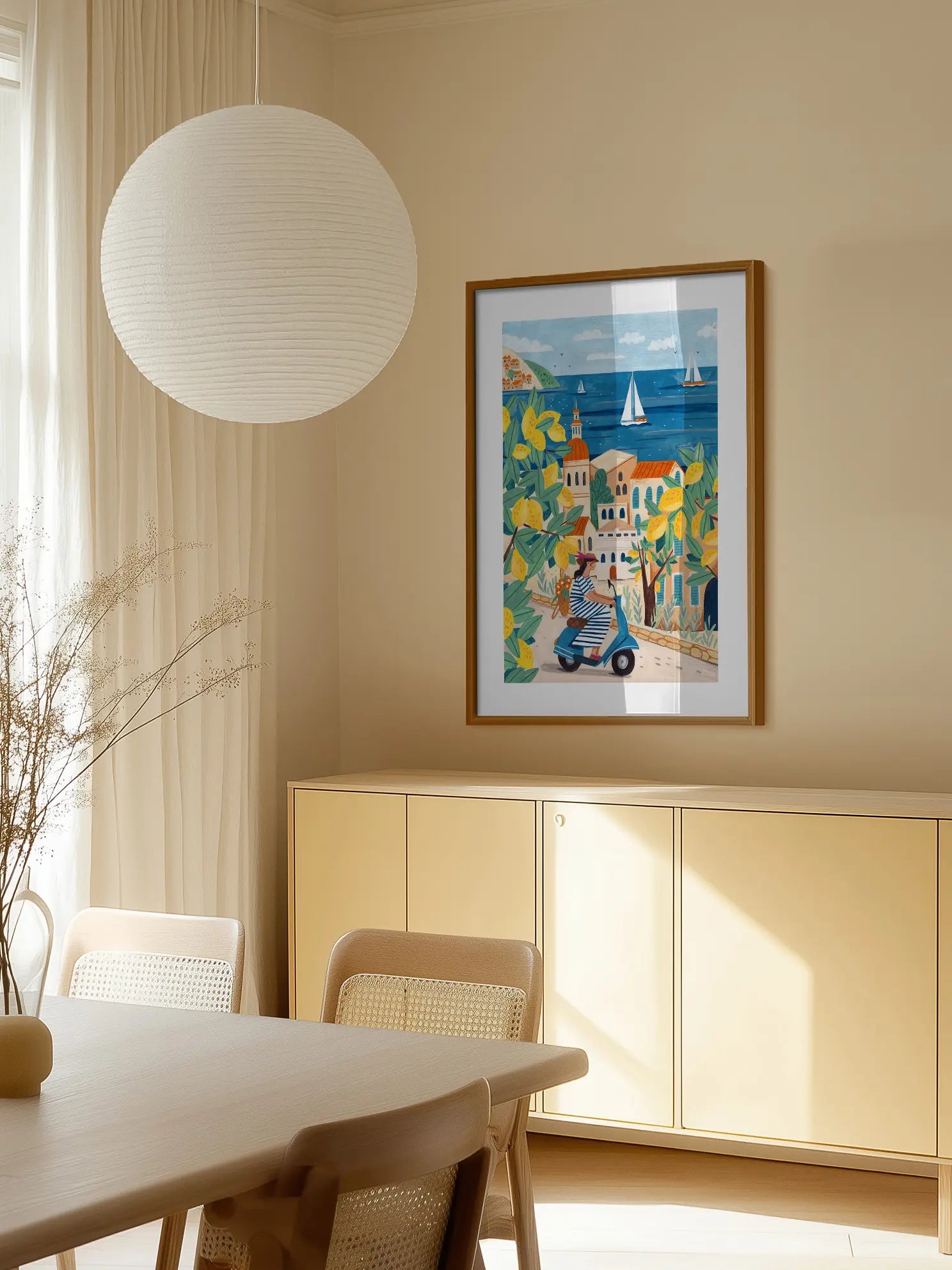 Lemon Scooter Poster