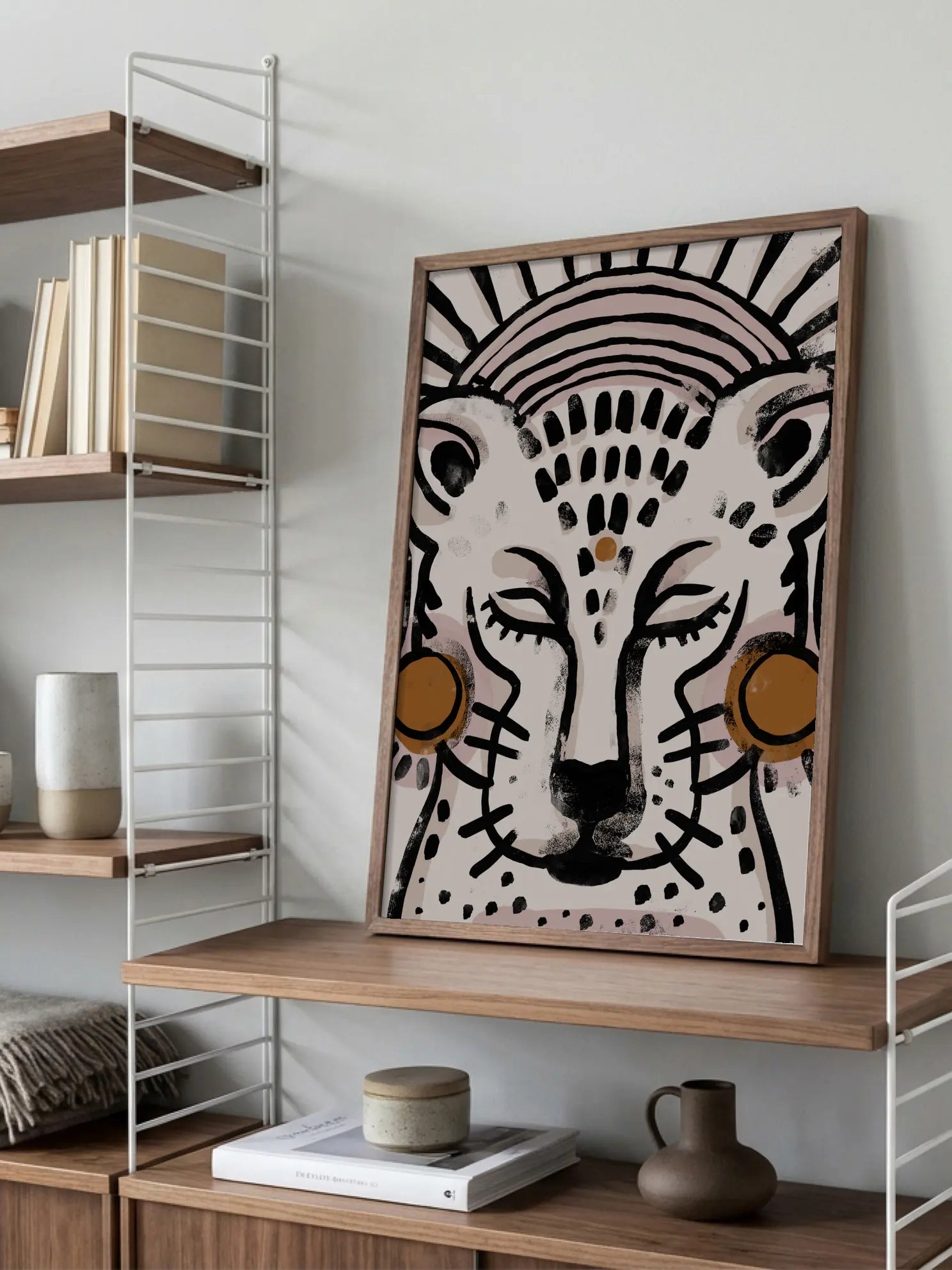 Leopard Illustration Poster
