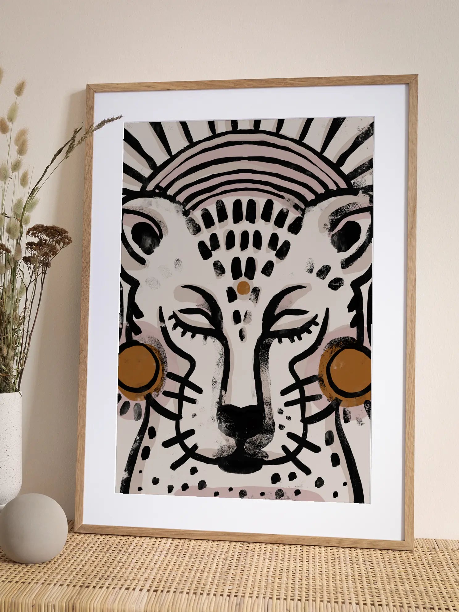 Leopard Illustration Poster