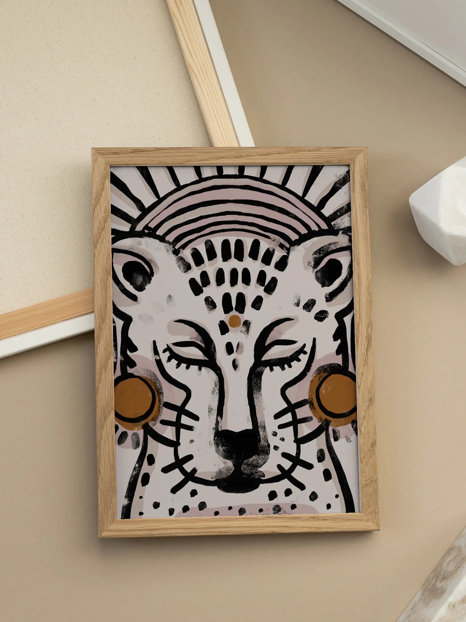 Leopard Illustration Poster